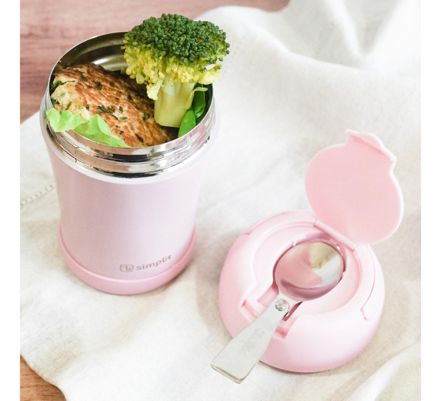Pack 2 Termos de Comida 400ml Rosado y Azul Simplit-1