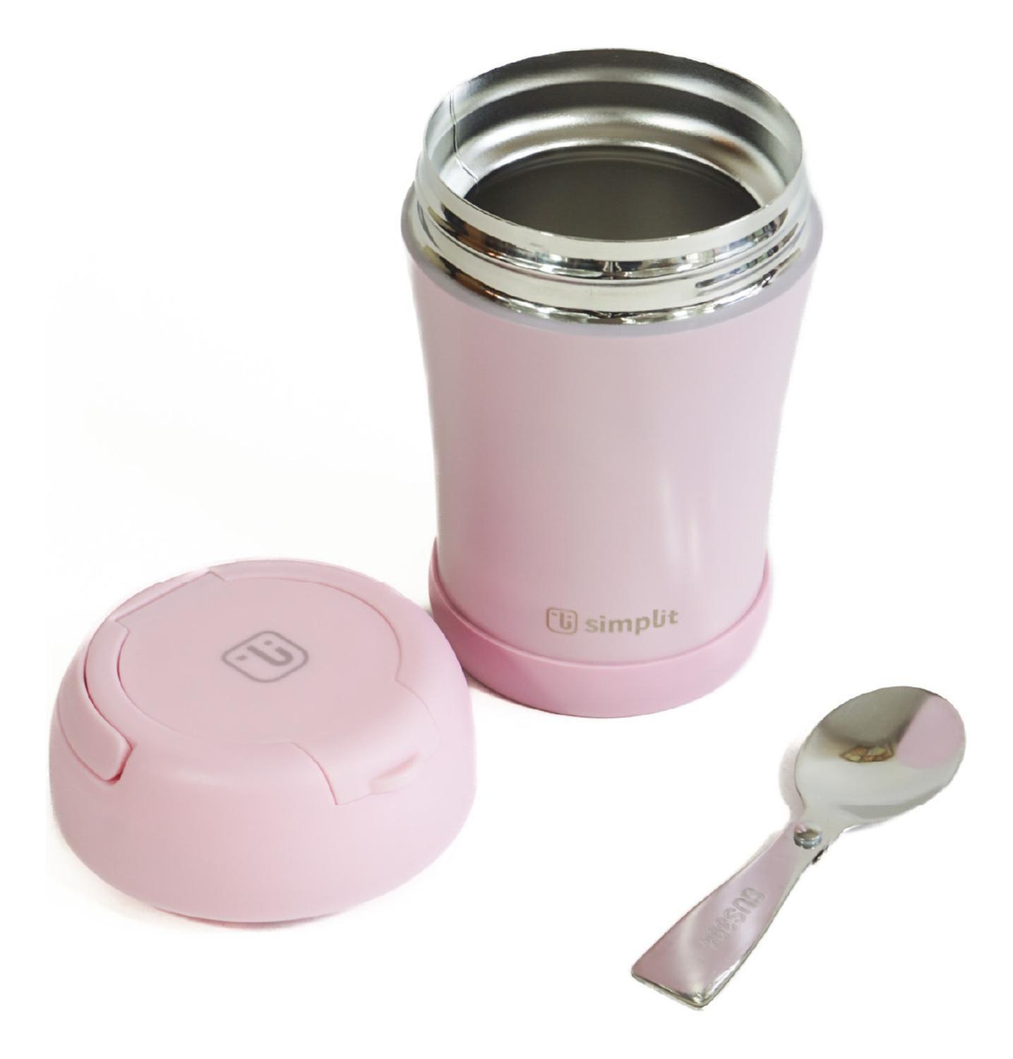 Pack 2 Termos de Comida 400ml Rosado y Azul Simplit-2