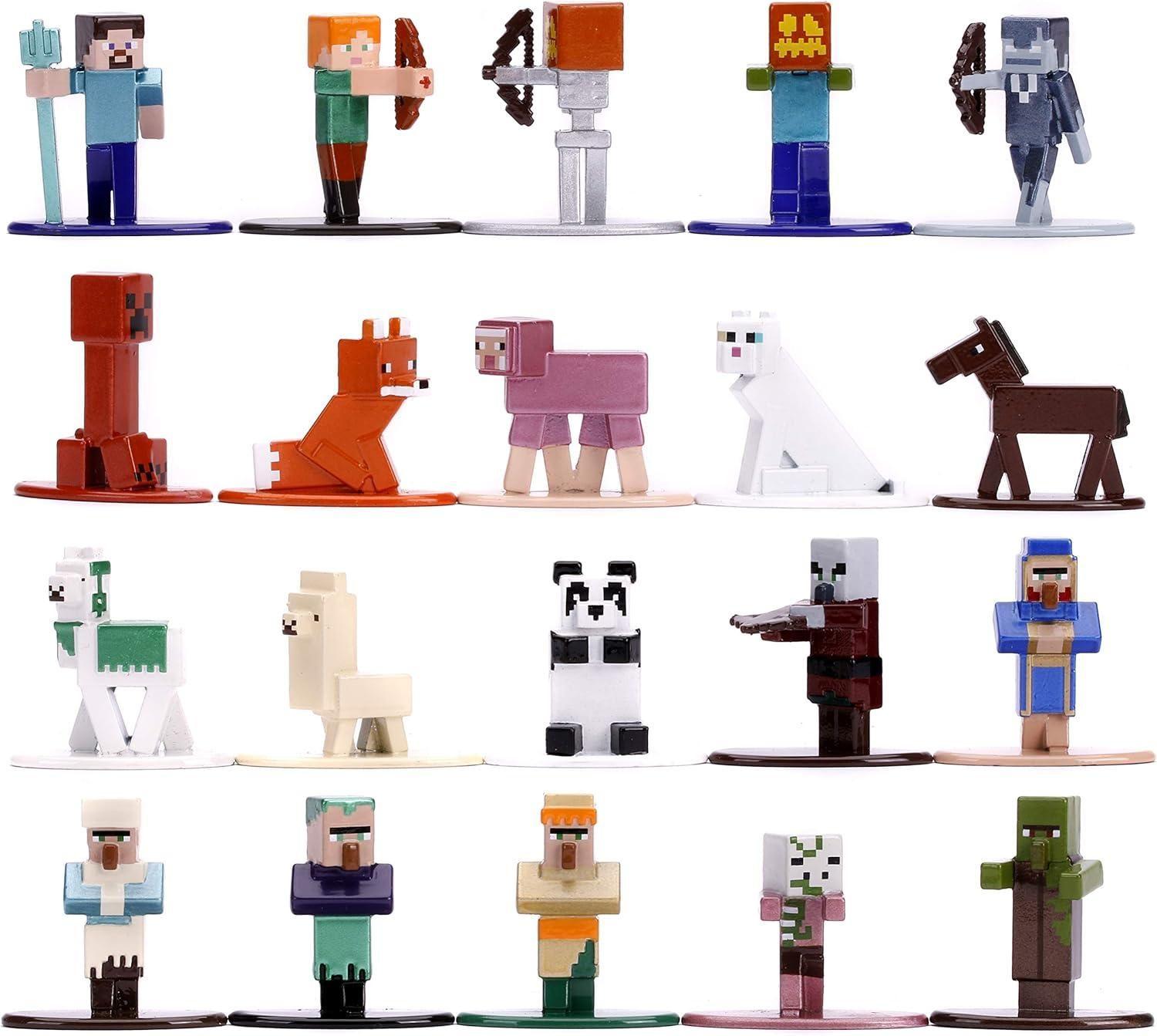 Mini Set 20 Figuras Minecraft 4 cm Jada-1