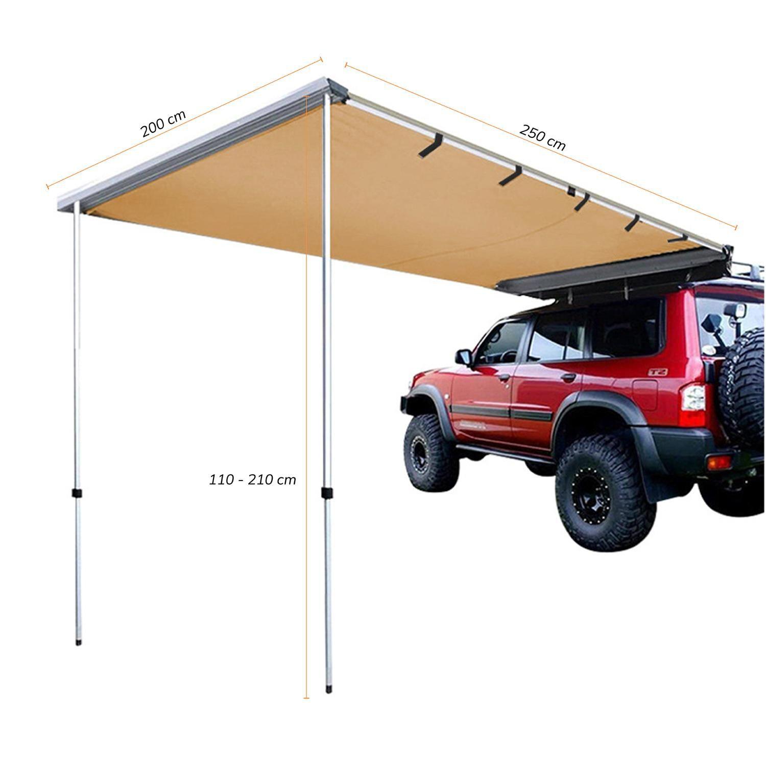 Toldo Camping Lateral Para Auto Techo Xroad-4