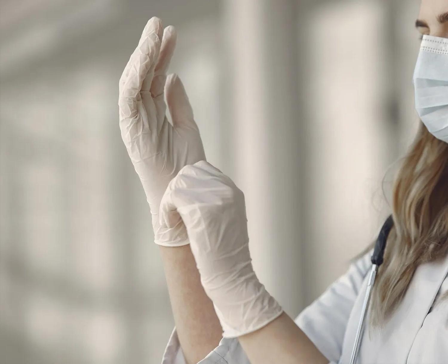 Guantes Latex Médico Blanco X100 Talla L-2