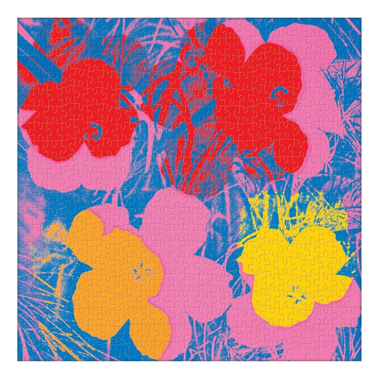 Puzzle 500Pcs Flores De Andy Warhol Mudpuppy-0