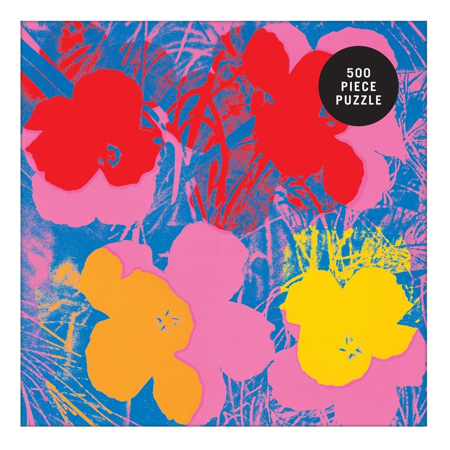 Puzzle 500Pcs Flores De Andy Warhol Mudpuppy-2