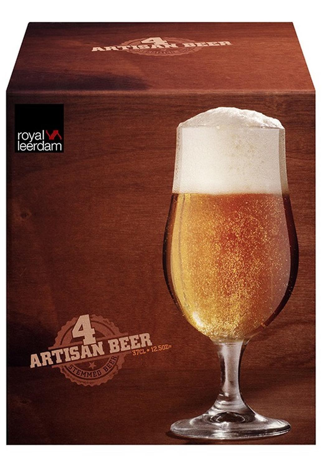 Set 4 Vasos De Vidrio Cervecero Artisan Pilsner 370ml Libbey-1