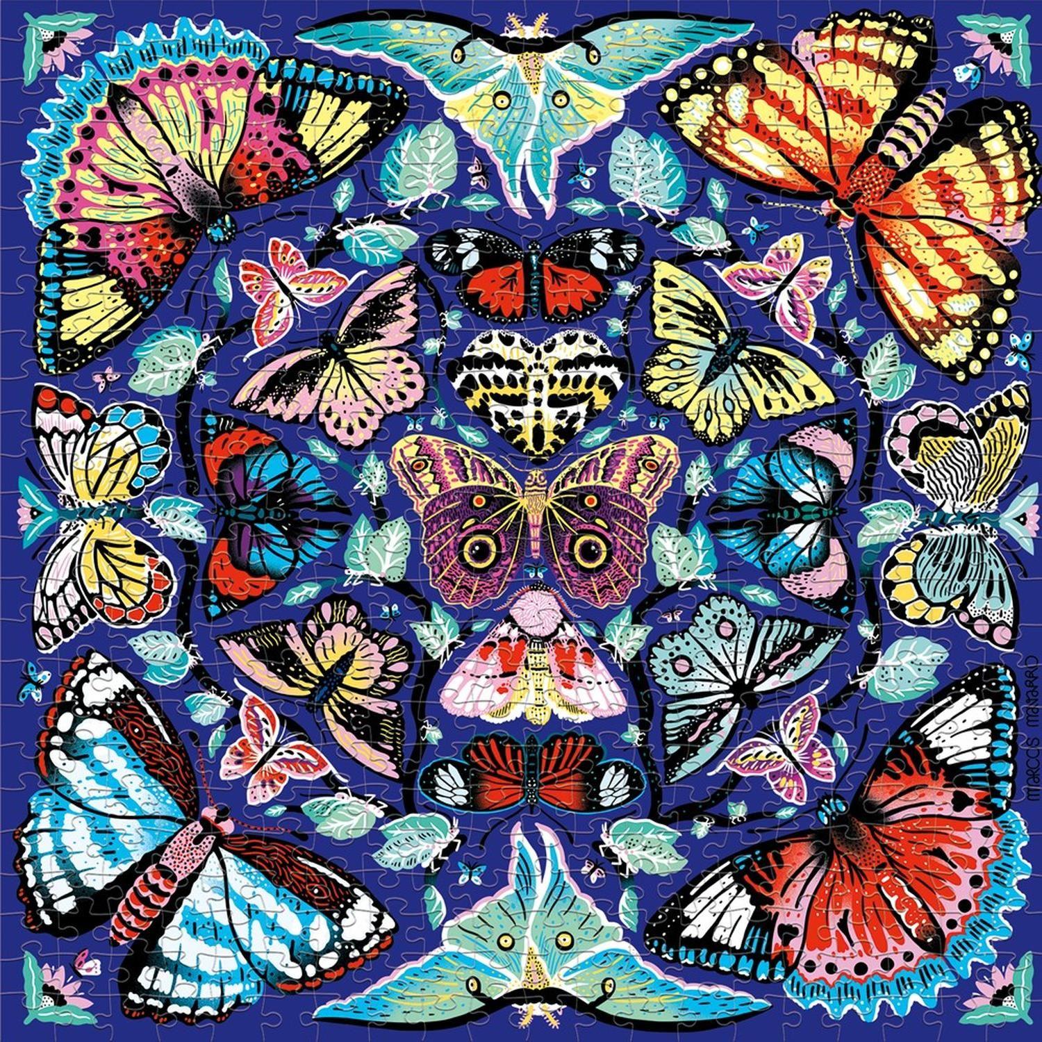 Puzzle 500Pcs Mariposas Mudpuppy-2