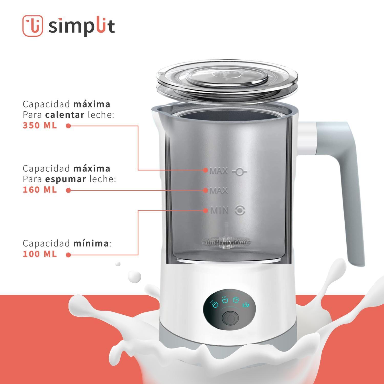 Espumador de Leche 4 en 1 Blanco Simplit-5