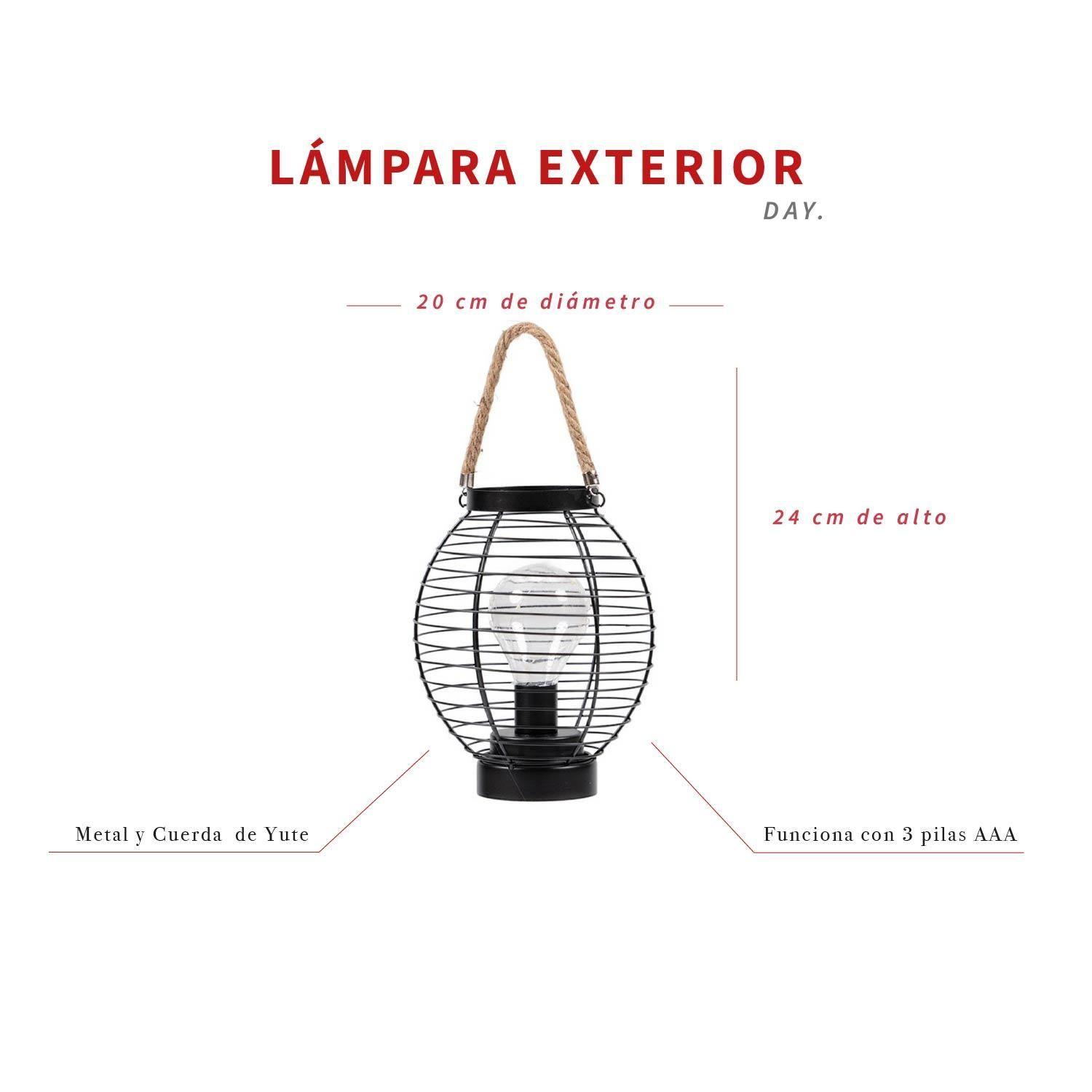 Lámpara Decorativa Portátil a Pilas para Exterior Day-4