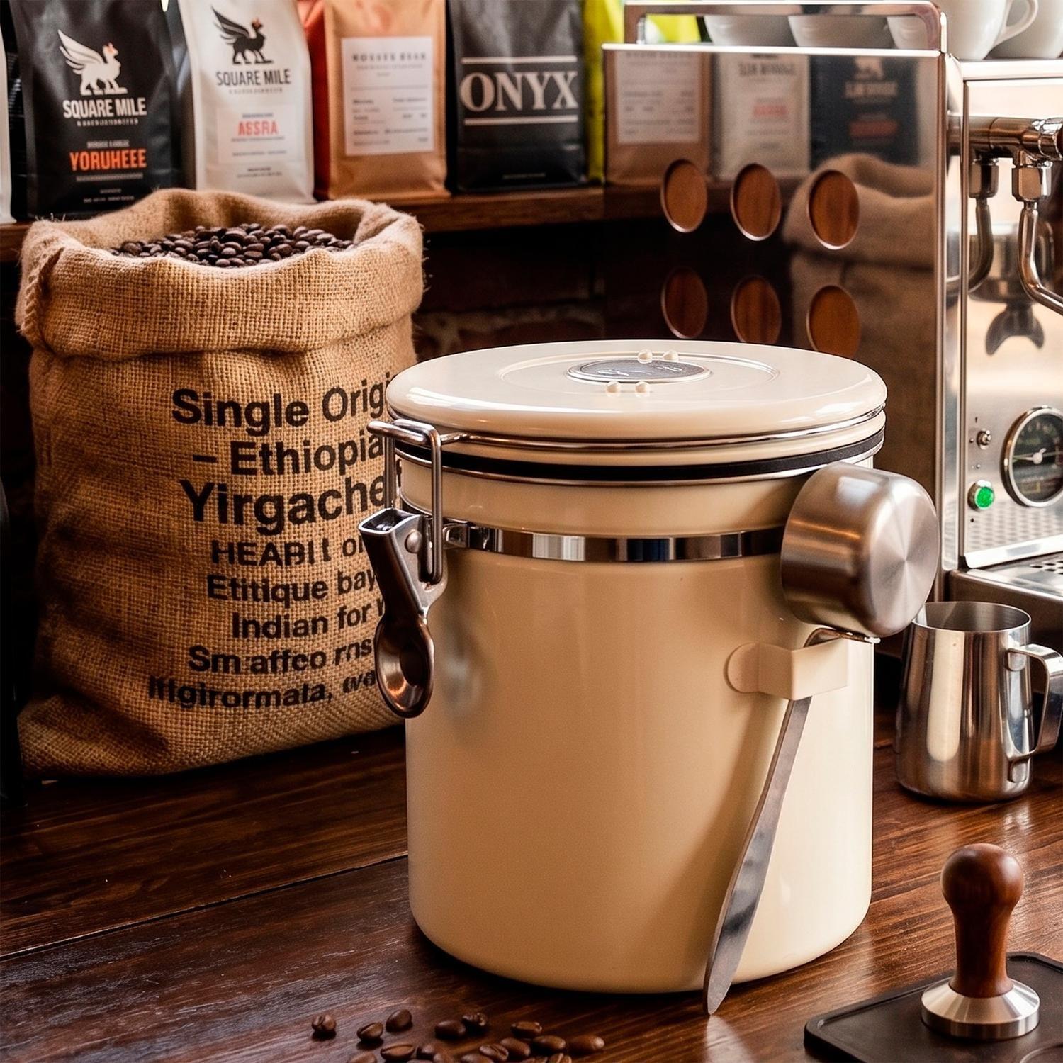 Contenedor Hermético De Café 1,5 Lts Acero Inoxidable Milán Simplit-7