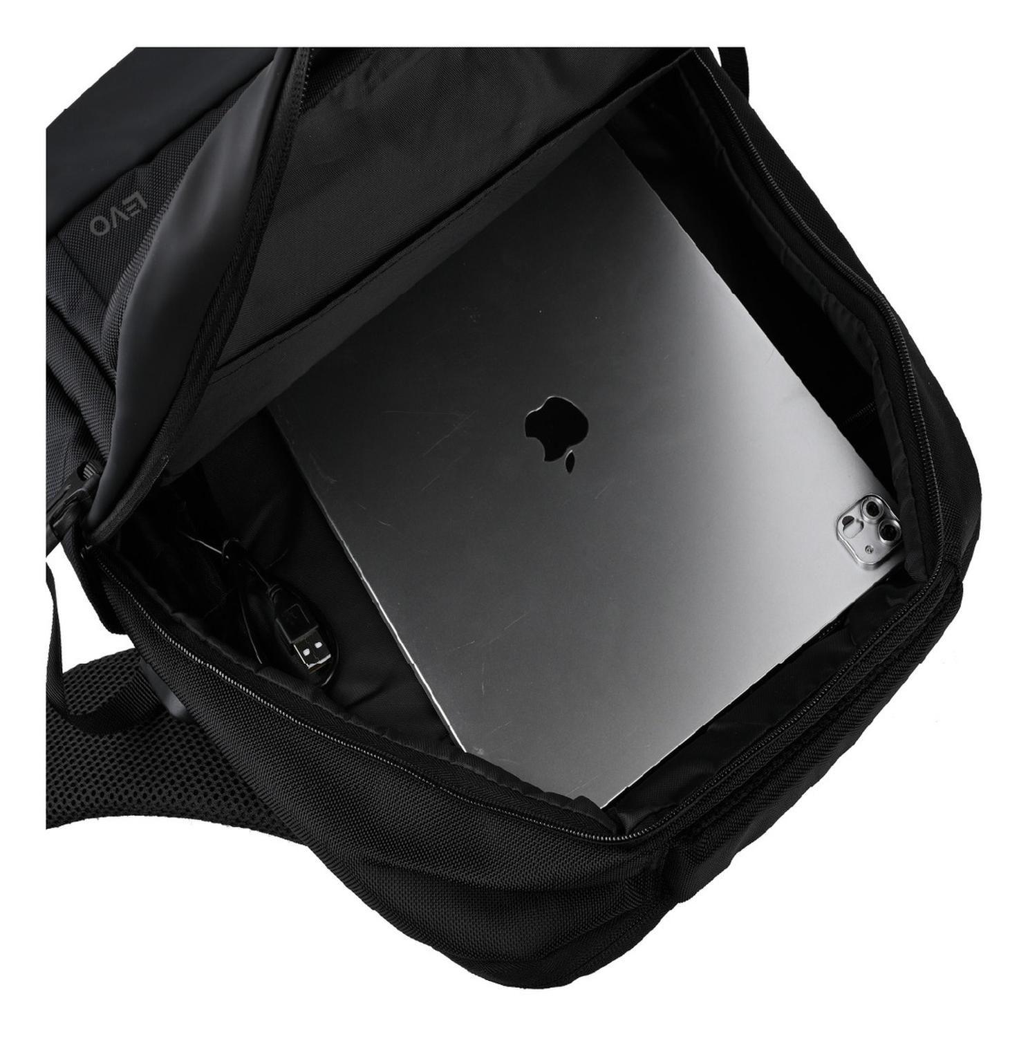 Mochila WOLF Negra 15,6" + Funda Notebook Negro 15,6" LEVO-2