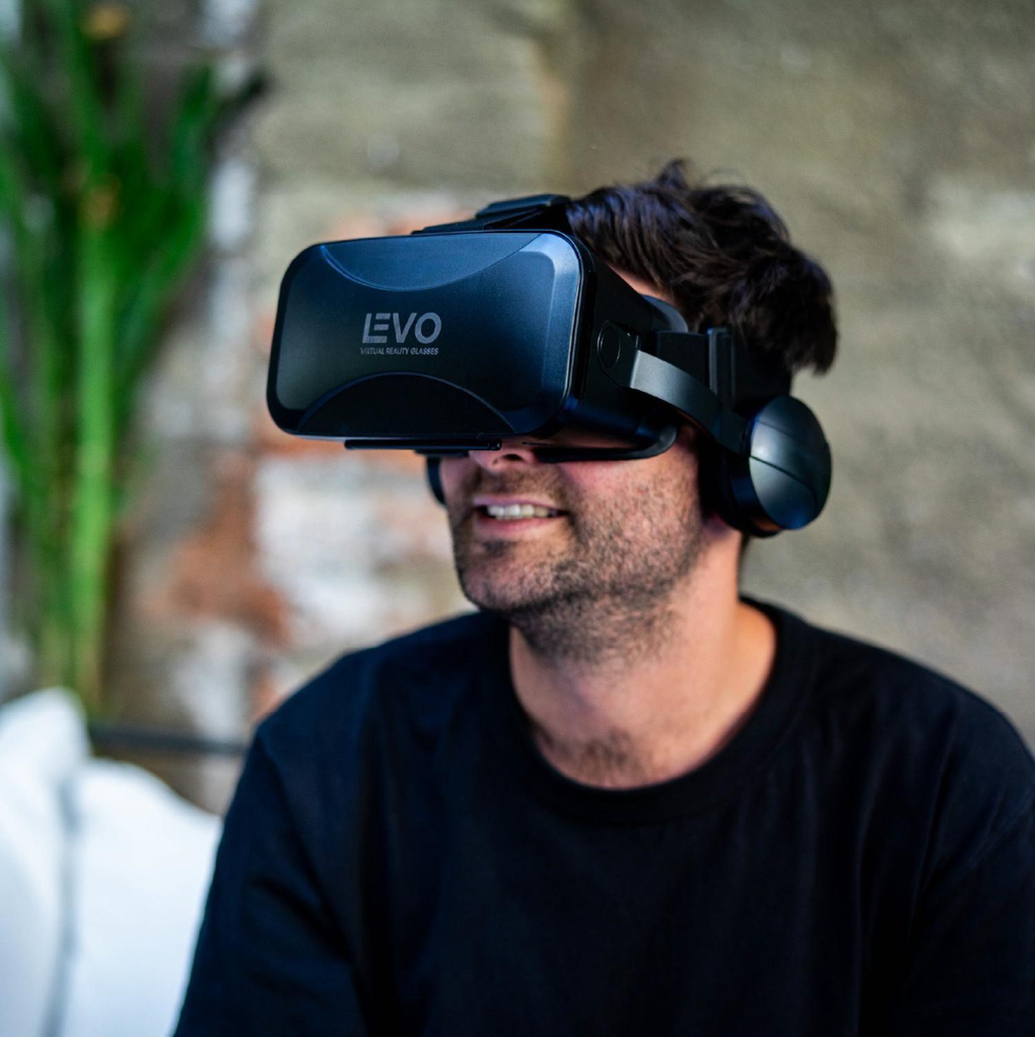 Lentes de Realidad Virtual Vr Box Ultra + Audífonos Levo-7