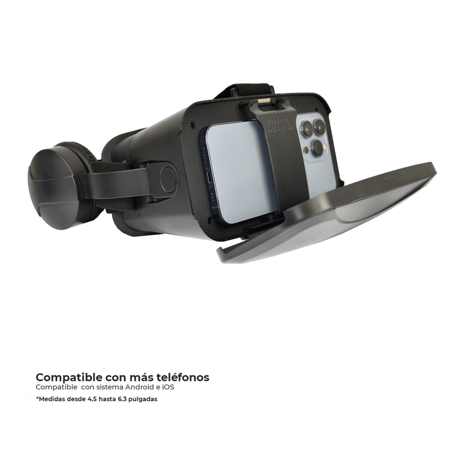 Lentes de Realidad Virtual Vr Box Ultra + Audífonos Levo-2