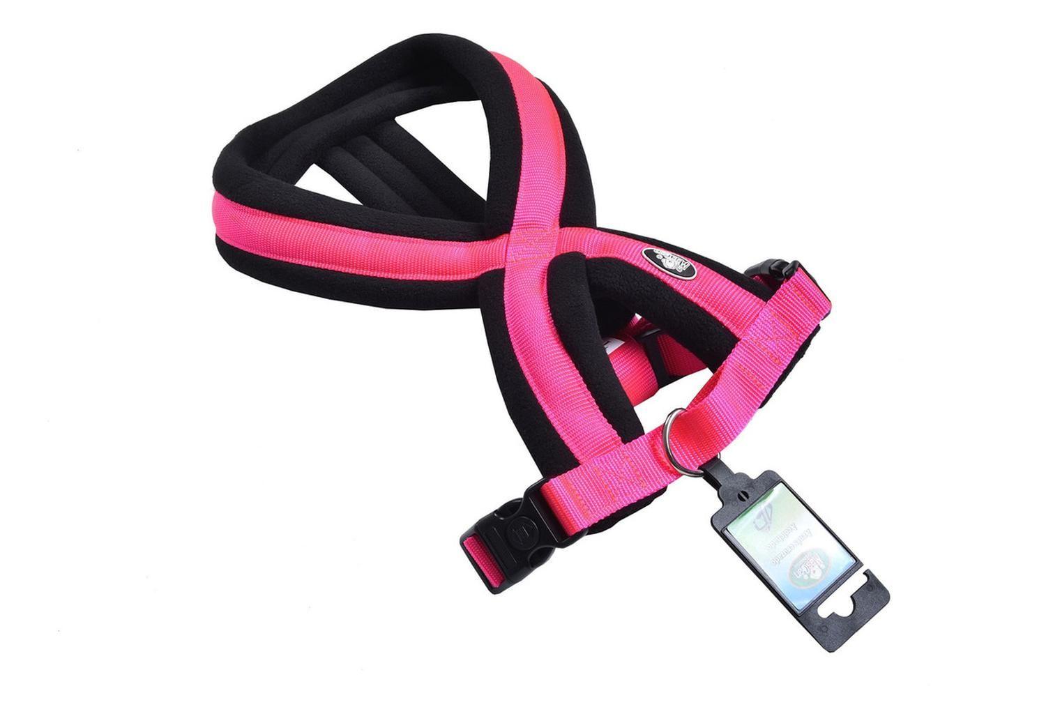 Arnés Cruzado Acolchado Talla S Fucsia Perros Mascan-3