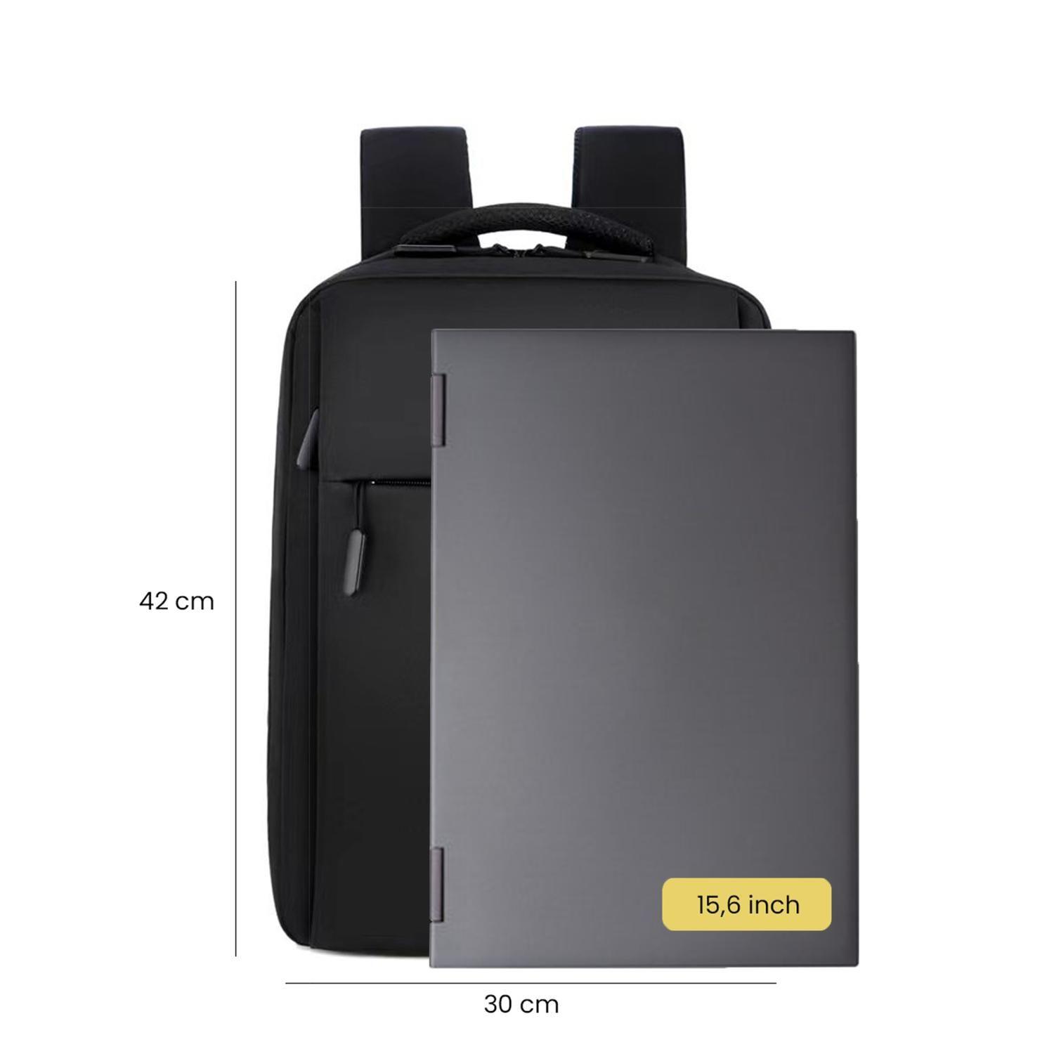 Mochila para Notebook con Puerto USB 15" Negra LEVO-3