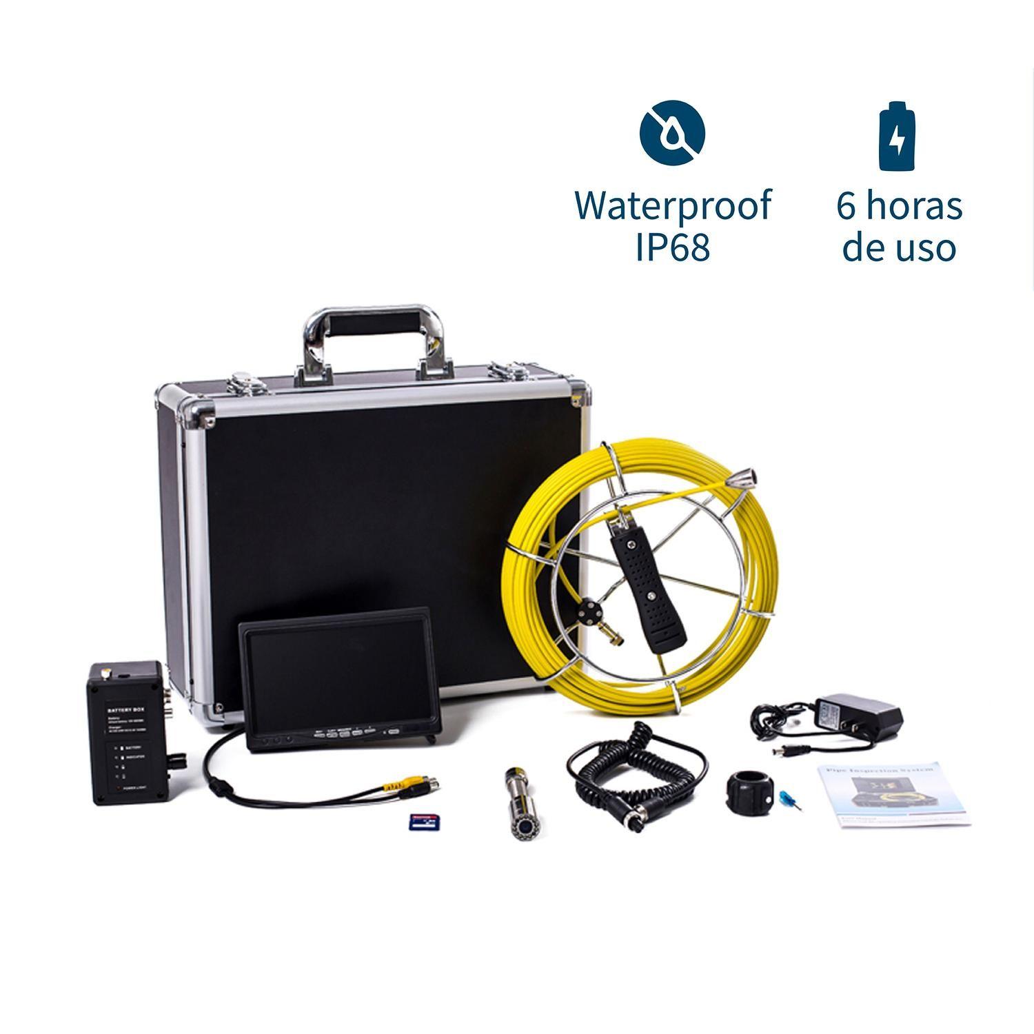 Cámara de Inspección Baroscopio con Sonda 40 Mts TP9200-4