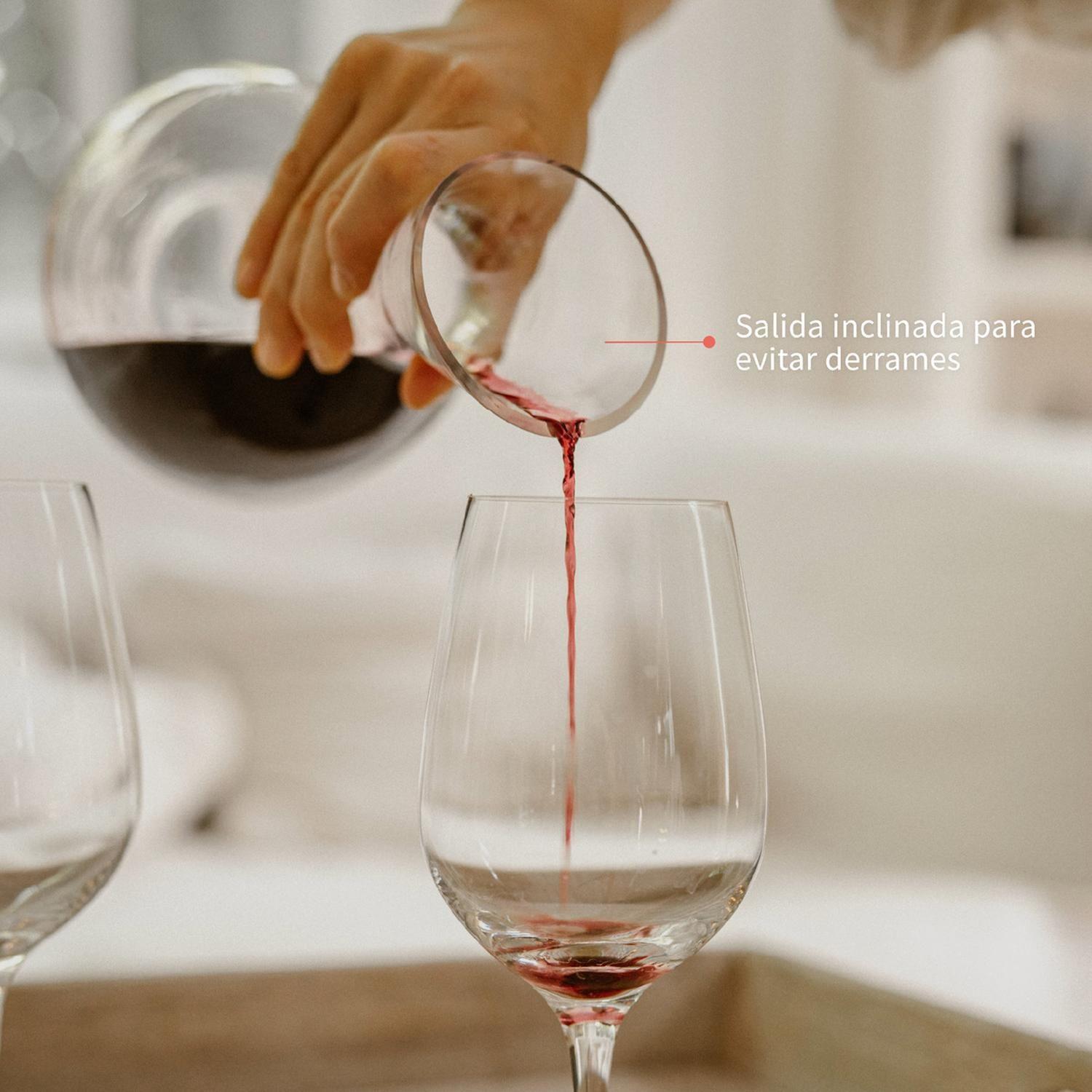Decantador Aireador Vino Chateau 1650ml-6