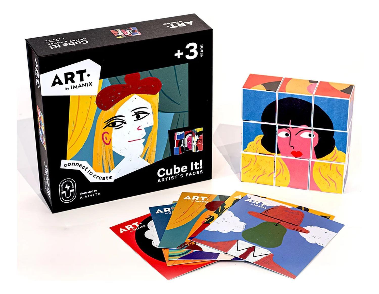Juego de Memoria Rostros de Artistas Cube it! Imanix-0