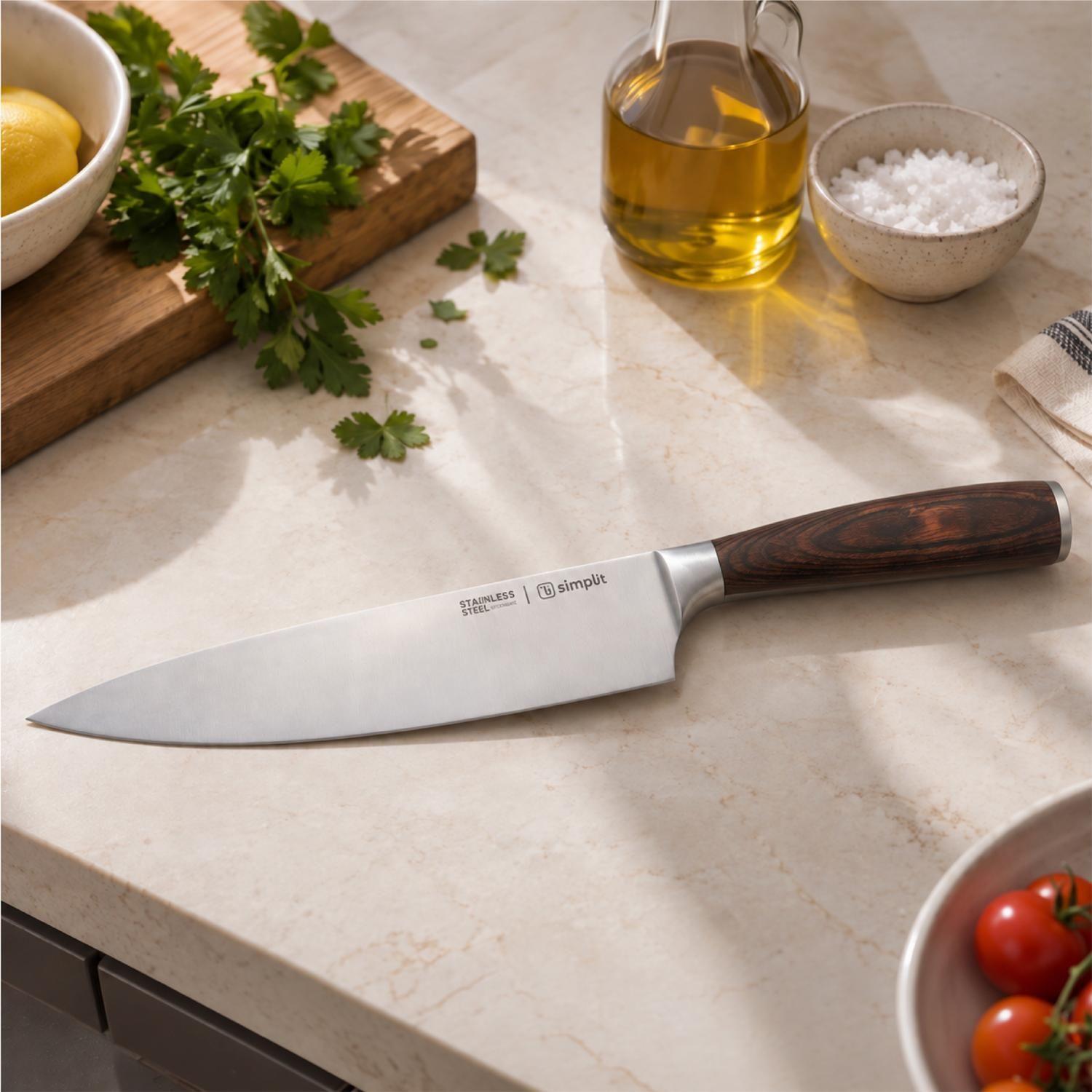 Set Parrillero Cuchillo 21cm y Tenedor Acero Inox Toledo Simplit-6