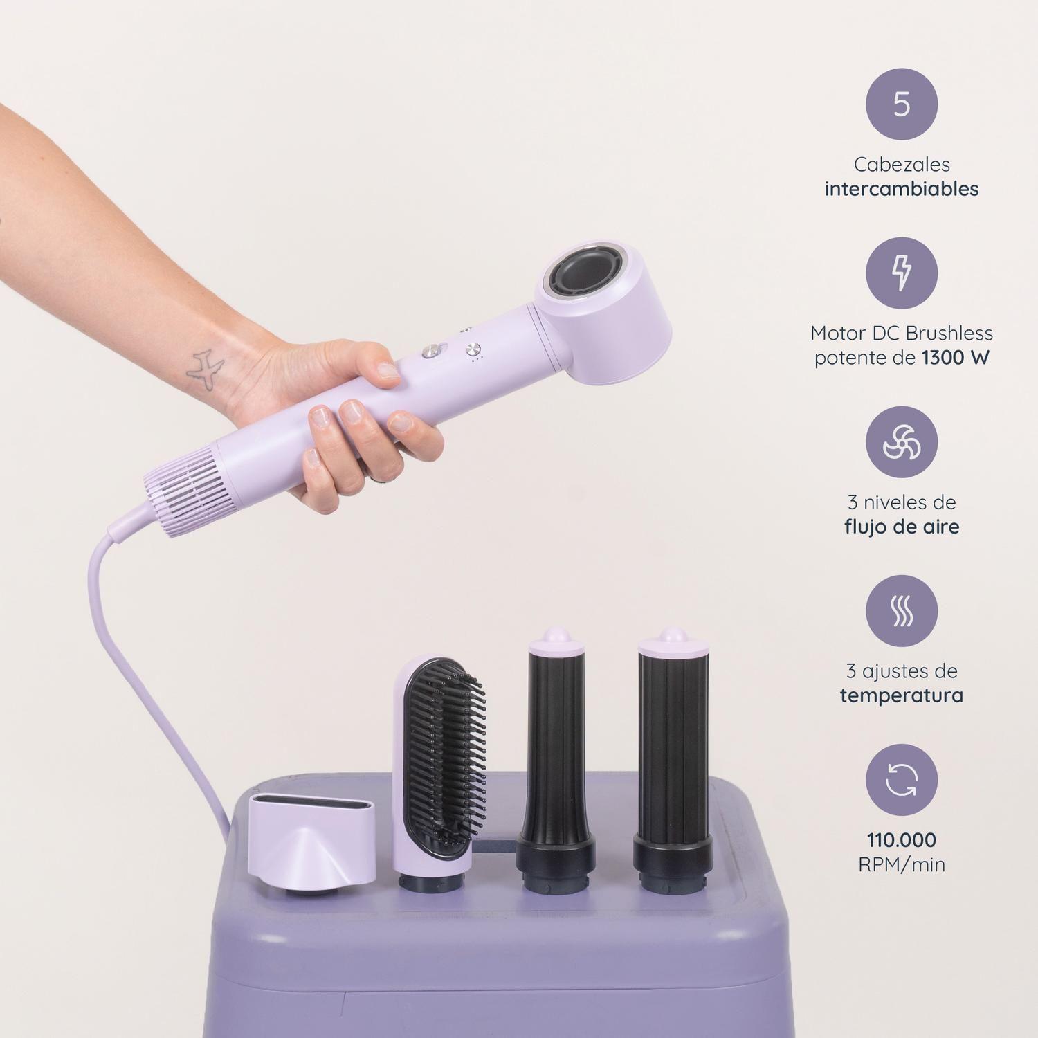 Secador de pelo Multistyler T-Care AeroFlow 5 en 1-2