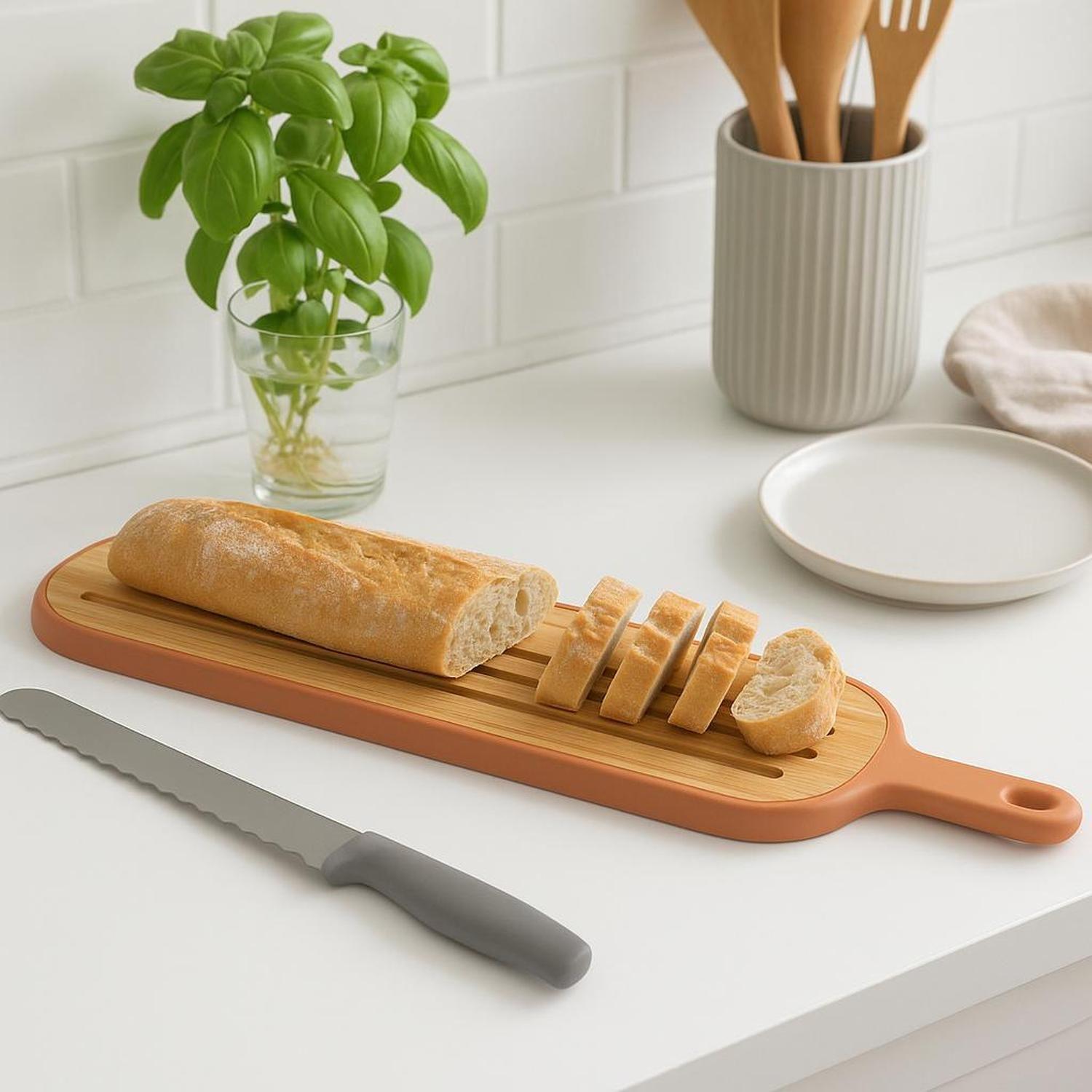 Tabla de Bamboo Ranurada para Pan y Aperitivos Berghoff-3