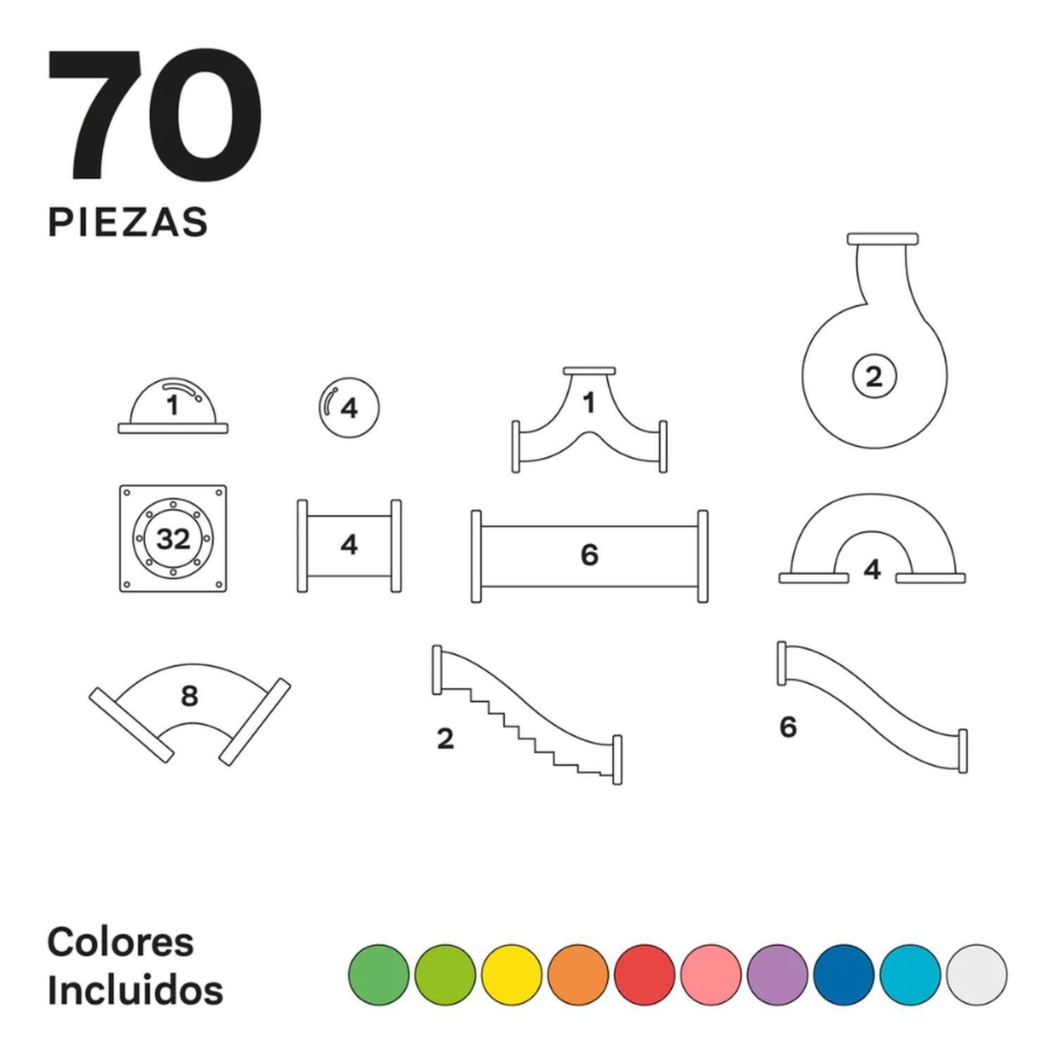 Imanix Tobogán 70 Piezas Magnéticas-5