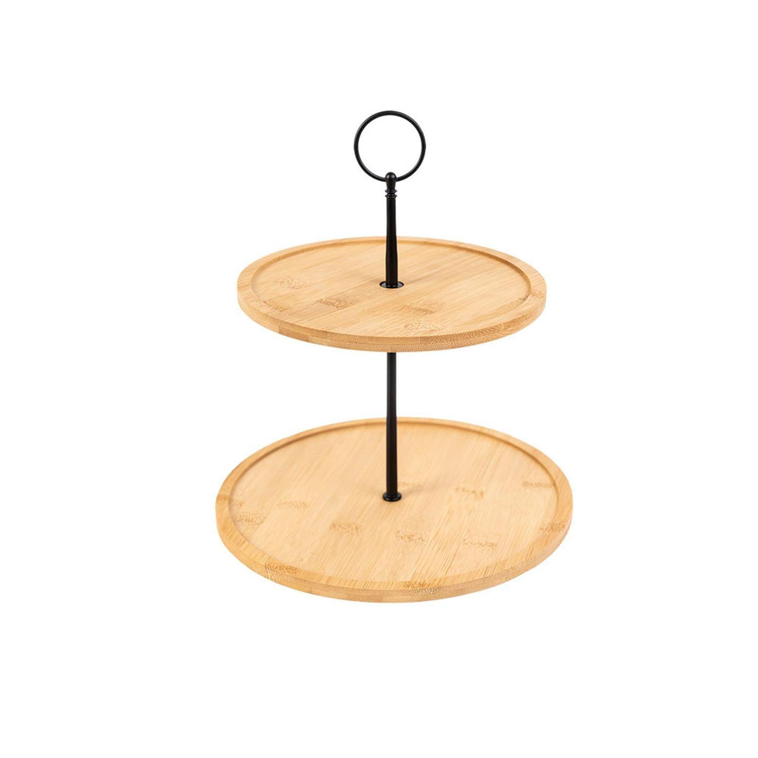 Soporte Para Postres 2 Niveles Bambu 25 cm 5Five-1