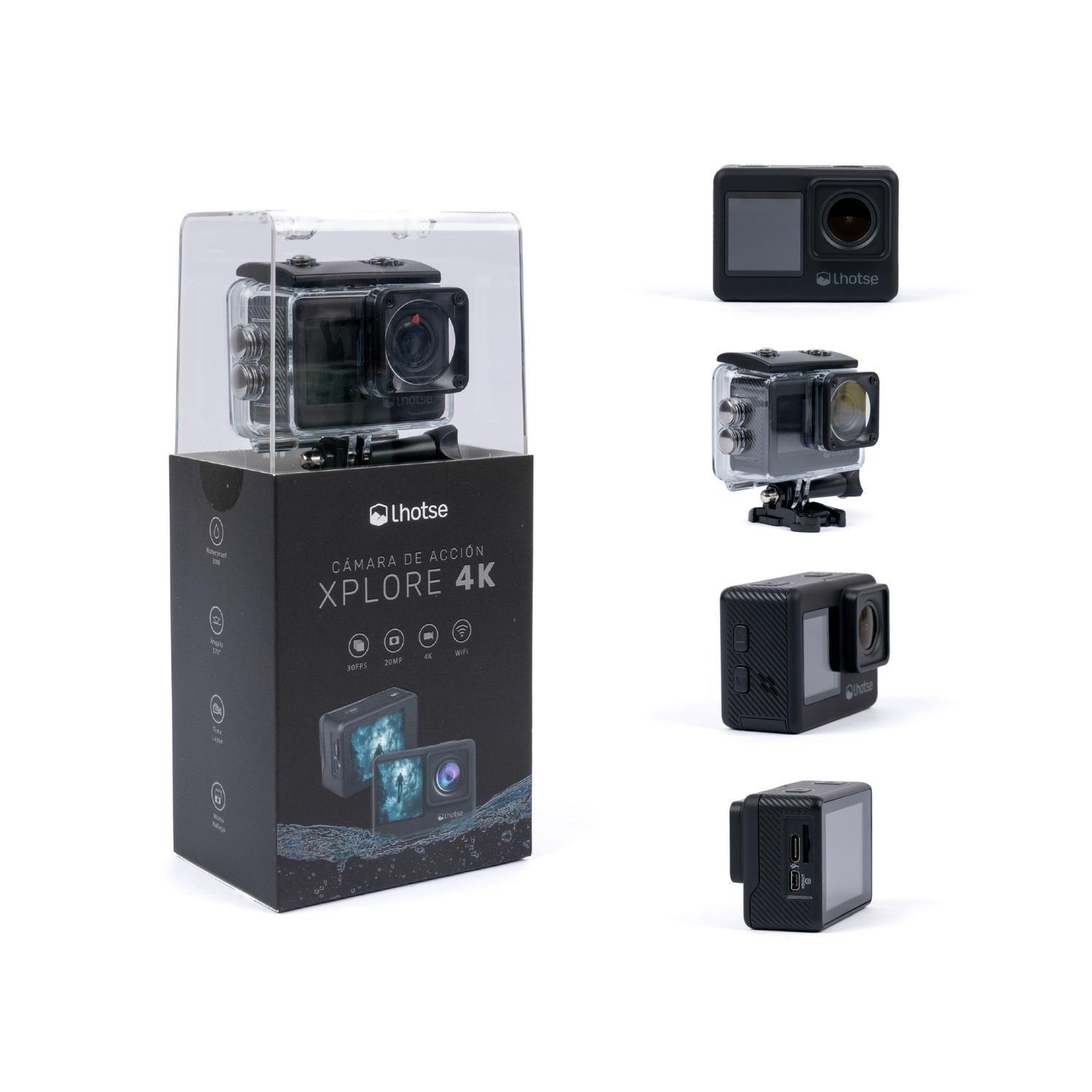 Cámara de acción doble pantalla 4k 30ftps Xplore Lhotse-6