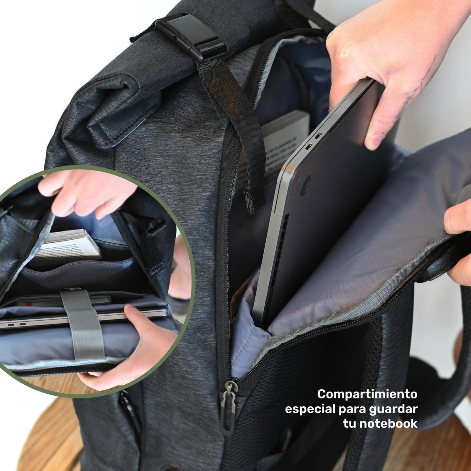 Mochila Antirrobo Lhotse Gris Oscuro MA147-2