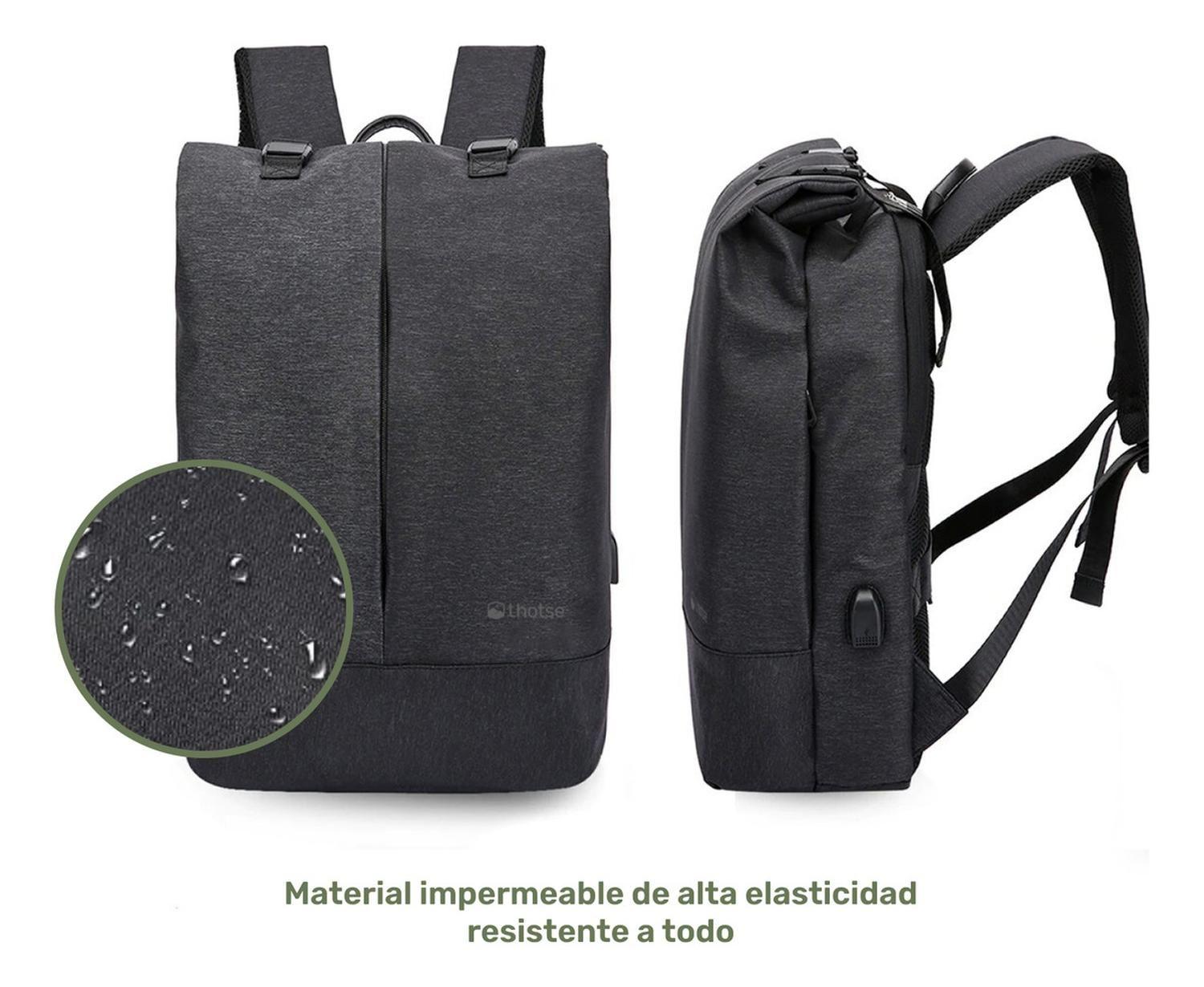 Mochila Antirrobo Lhotse Gris Oscuro MA147-4