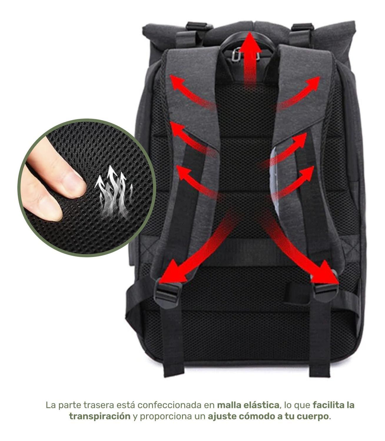 Mochila Antirrobo Lhotse Gris Oscuro MA147-6