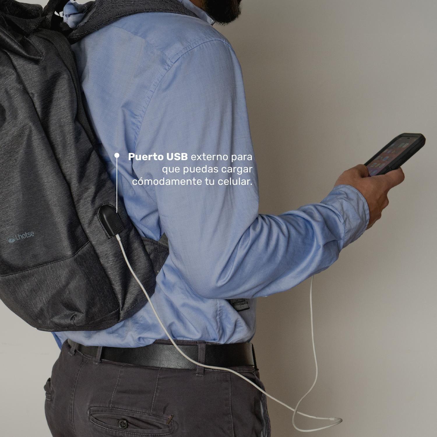 Mochila Antirrobo Lhotse Gris-6