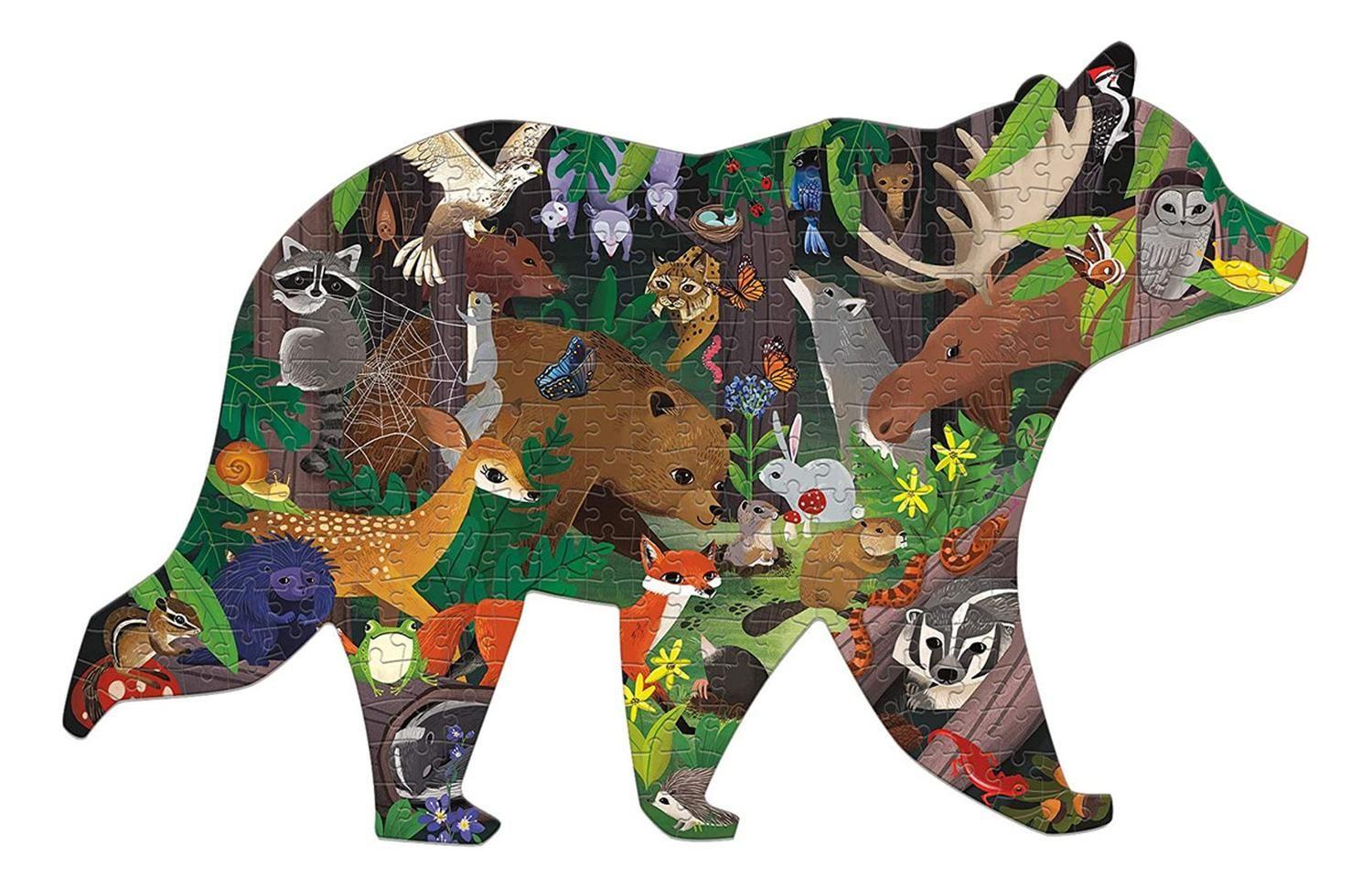 Puzzle 300Pcs Con Forma Bosque Mudpuppy-0