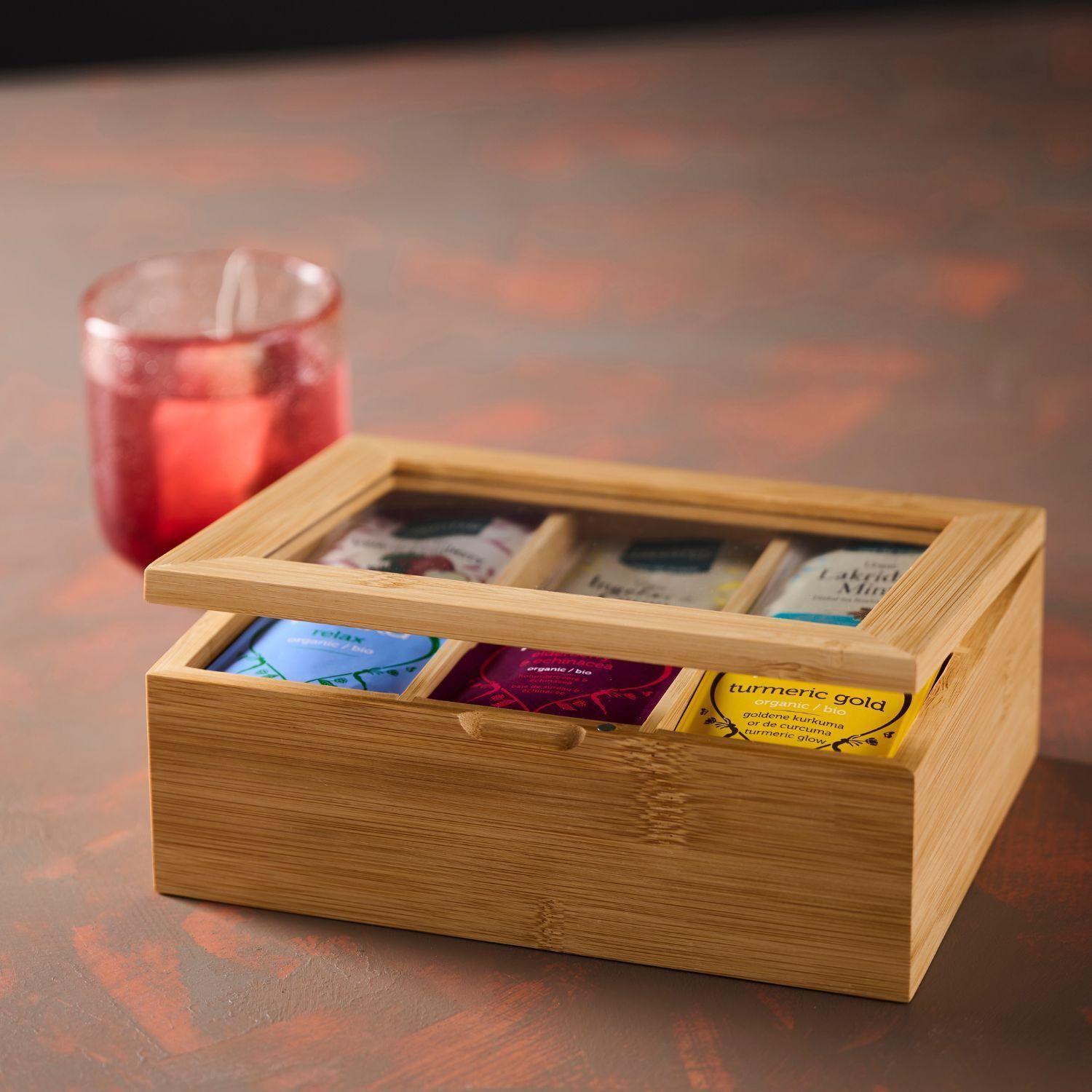 Caja para Té de Bambú con 6 Compartimentos DAY-5