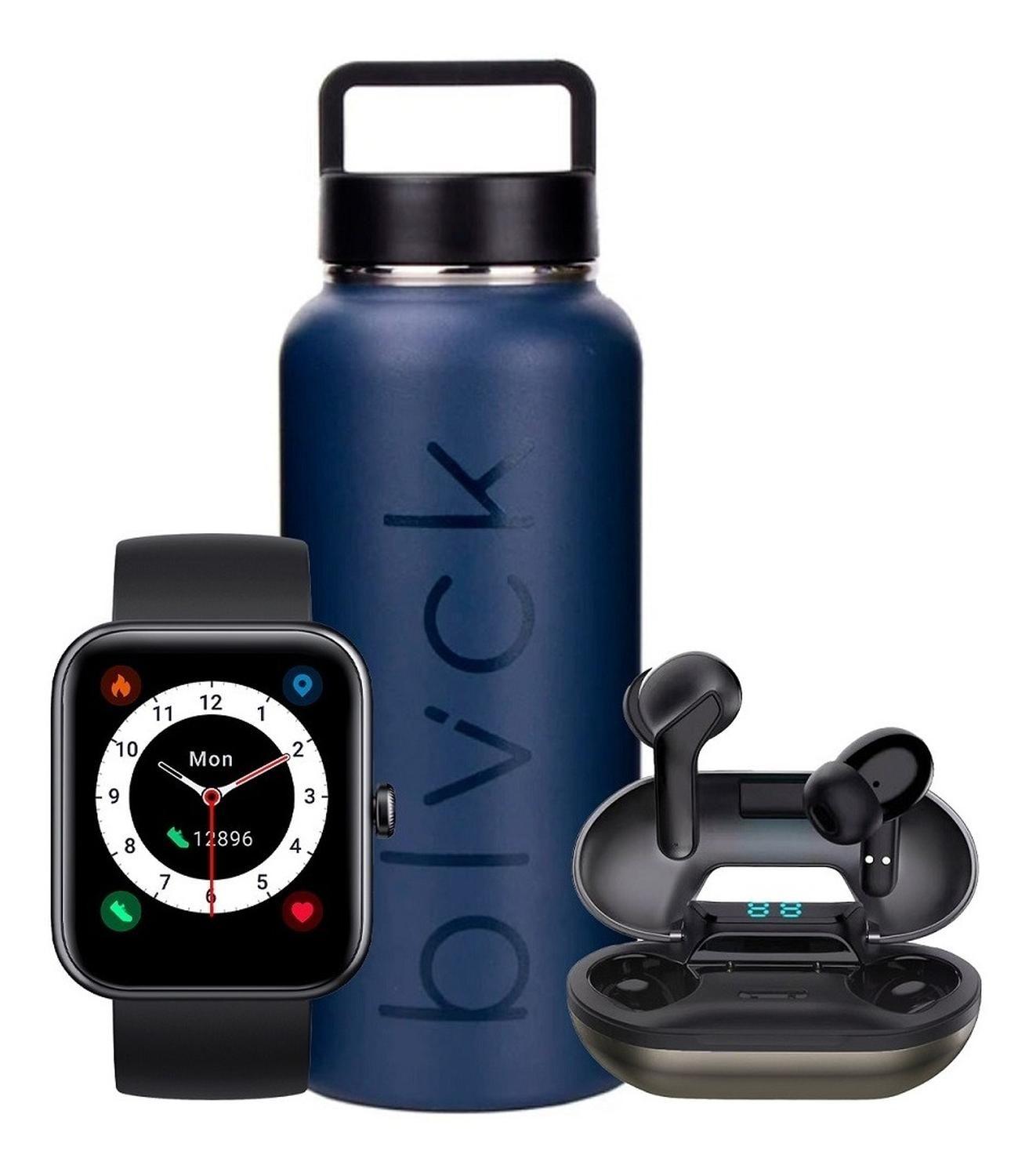 Kit Smartwatch+ Audífonos F1 Lhotse + Botella Insulada Bubba-0