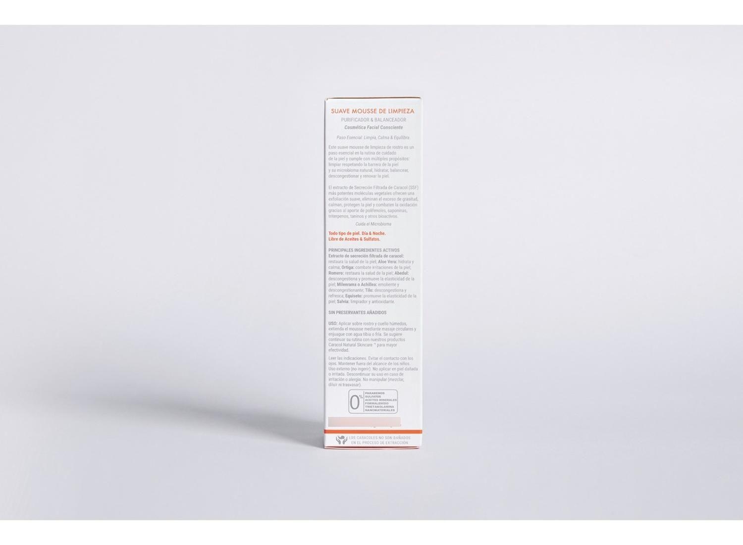 Espuma Mousse de Limpieza Facial Caracol Natural 150 ml-3