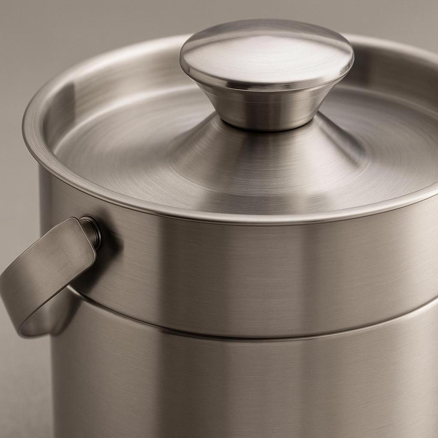 Hielera con Tapa de Acero Inoxidable 18cm Secret De Gourmet-3