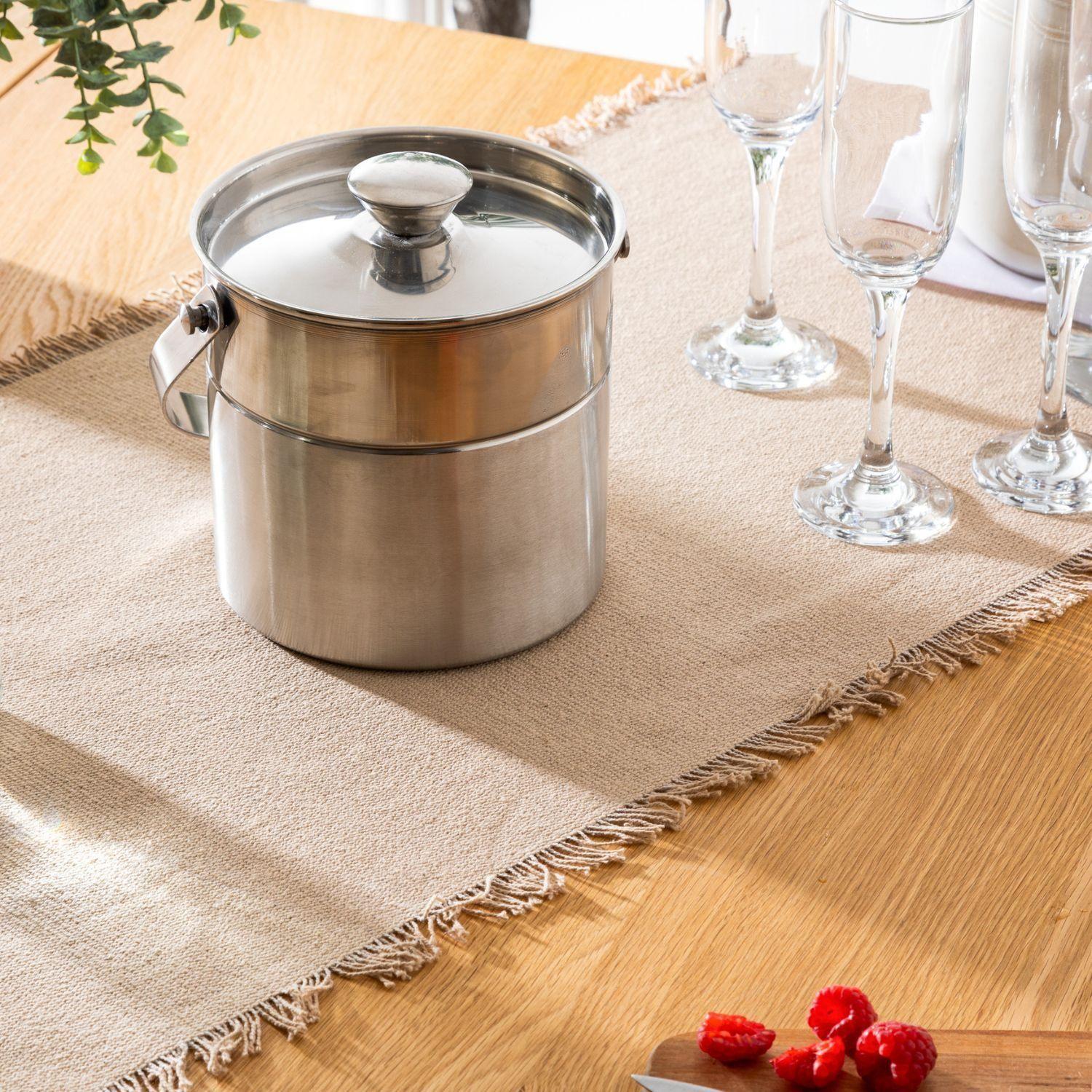 Hielera con Tapa de Acero Inoxidable 18cm Secret De Gourmet-5