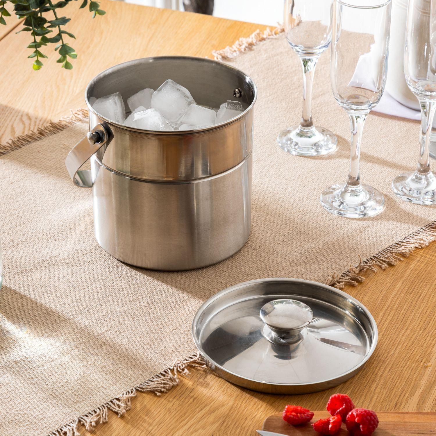 Hielera con Tapa de Acero Inoxidable 18cm Secret De Gourmet-6