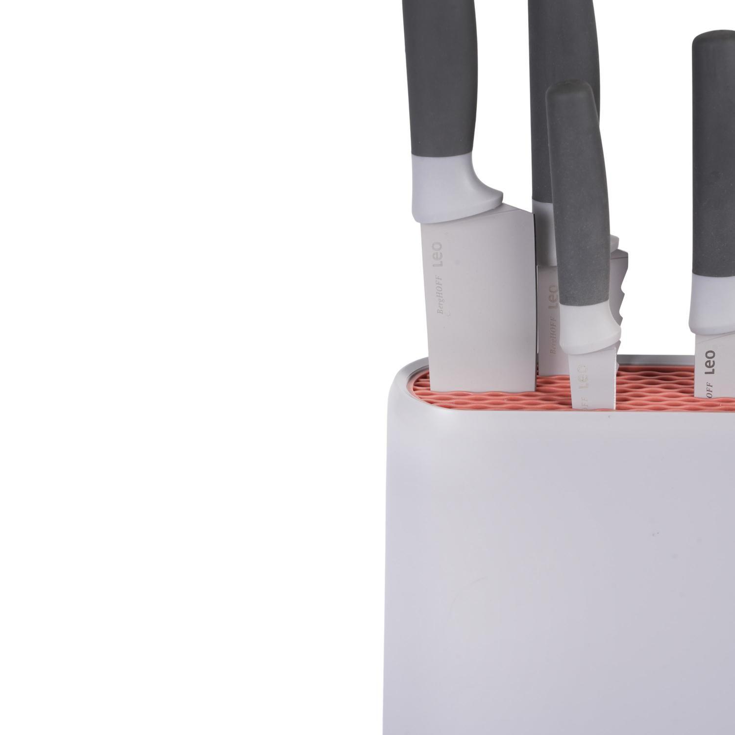 Taco De Cuchillos 6 Pcs Gris Leo Berghoff-1