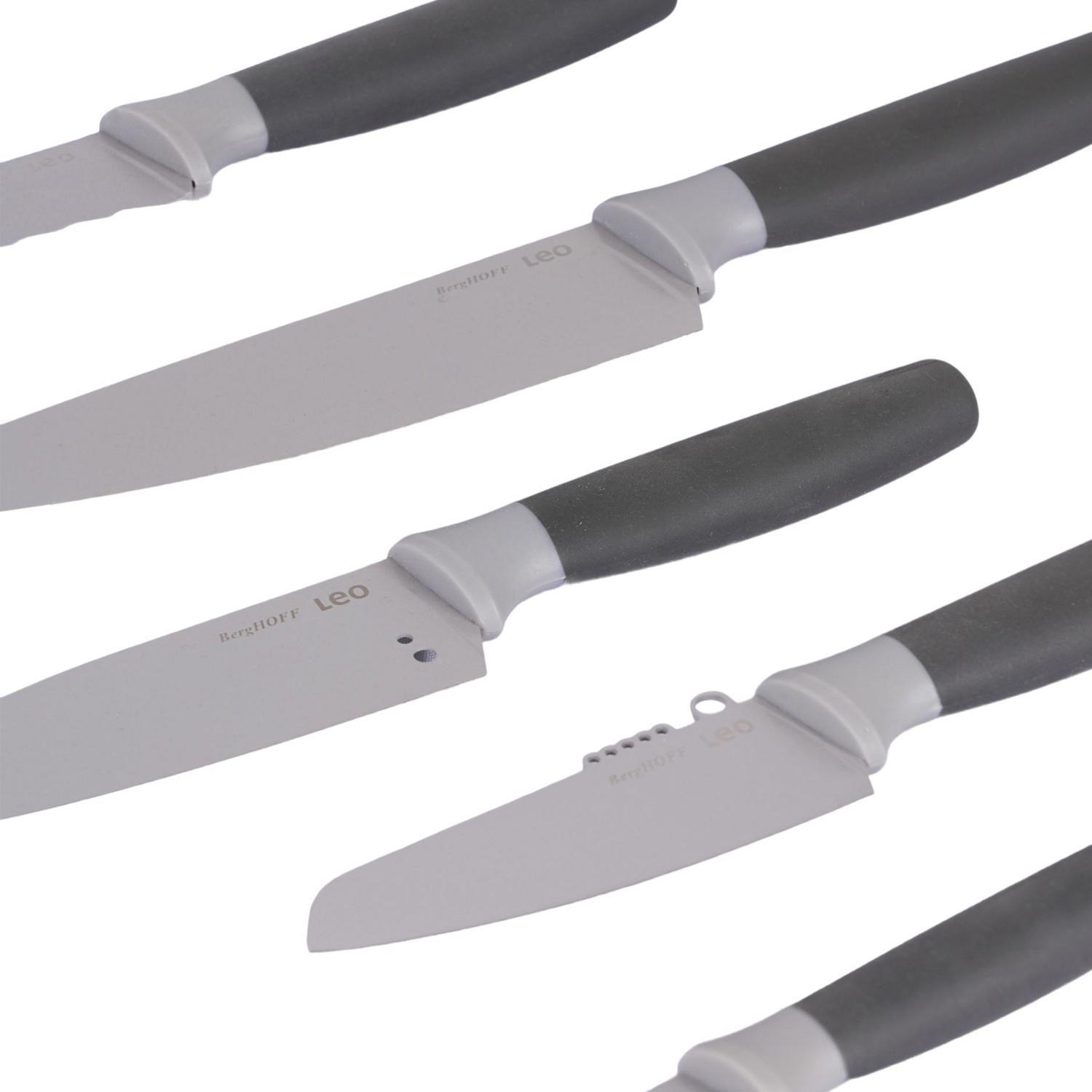 Taco De Cuchillos 6 Pcs Gris Leo Berghoff-4