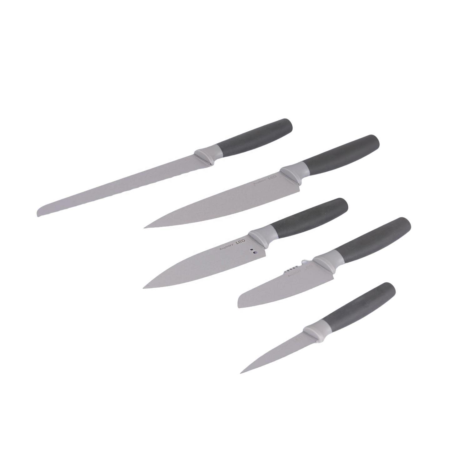 Taco De Cuchillos 6 Pcs Gris Leo Berghoff-5
