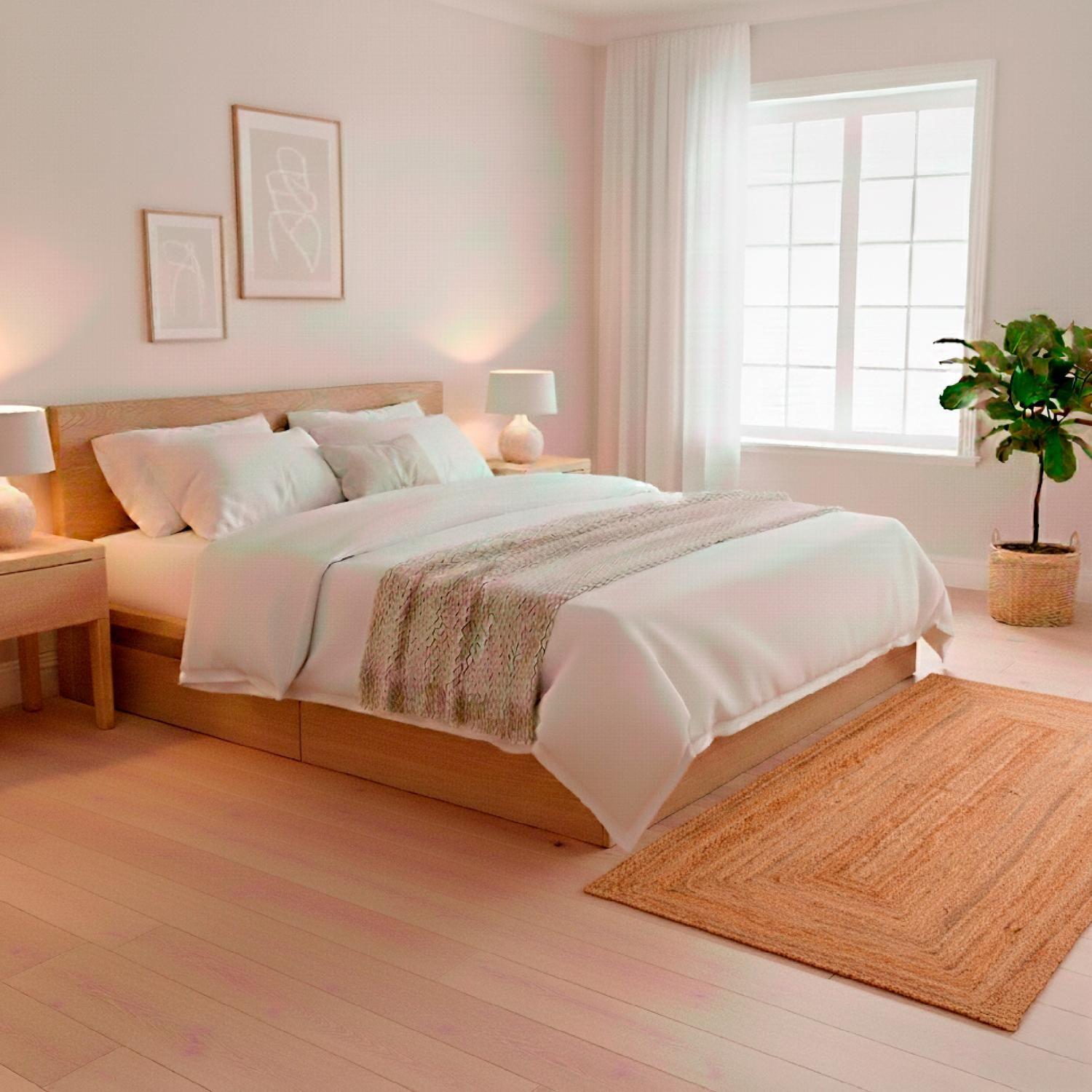 Alfombra de Yute Rectangular Pasillo 200x80 cm Atmosphera-3