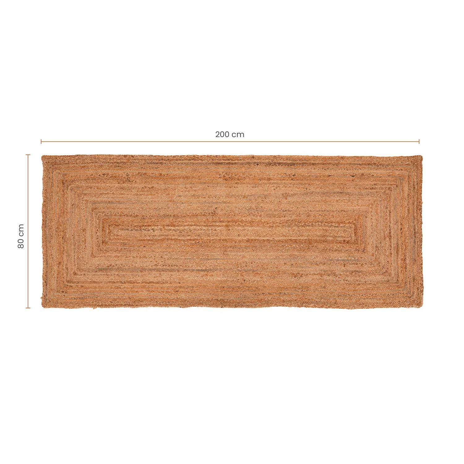 Alfombra de Yute Rectangular Pasillo 200x80 cm Atmosphera-4