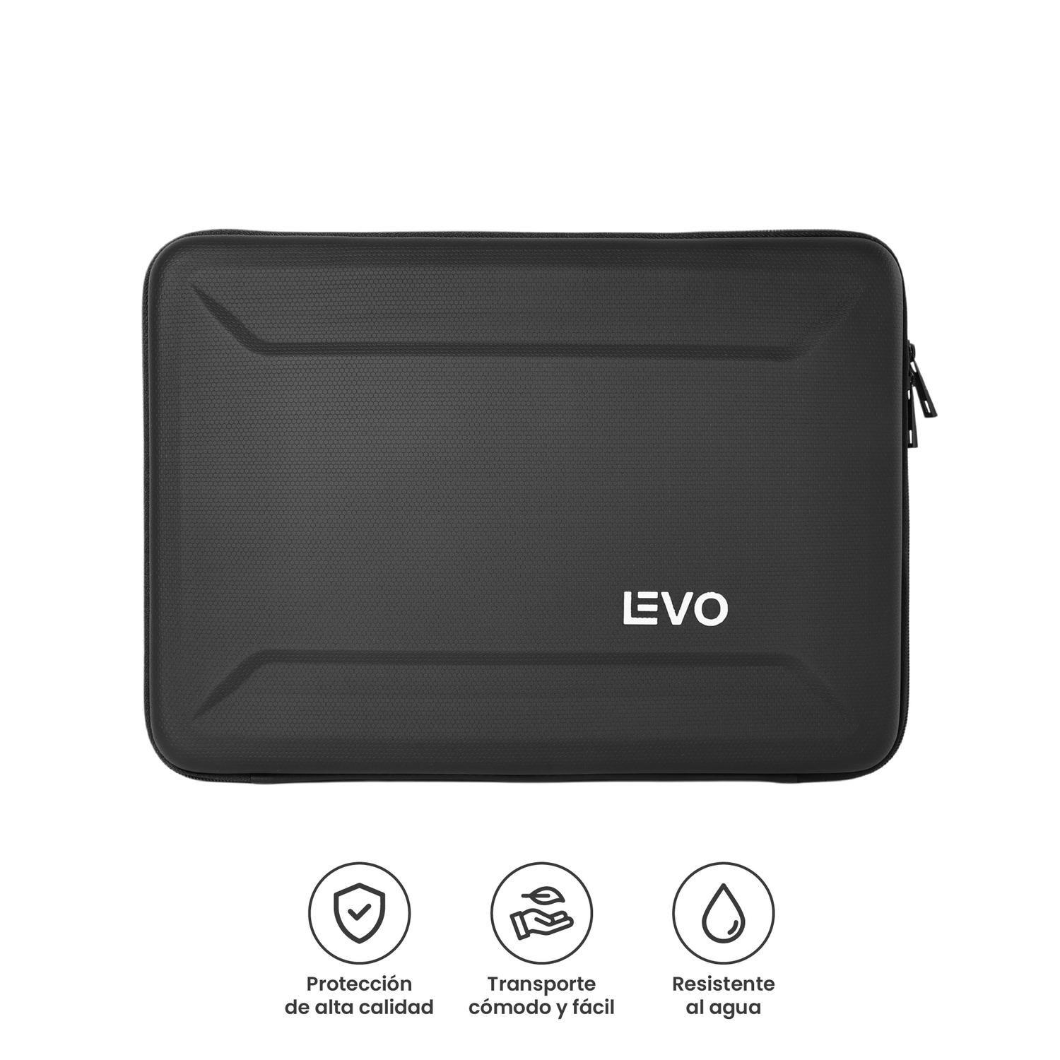 Funda HardShell para Notebook 13-14" Negro LEVO-3
