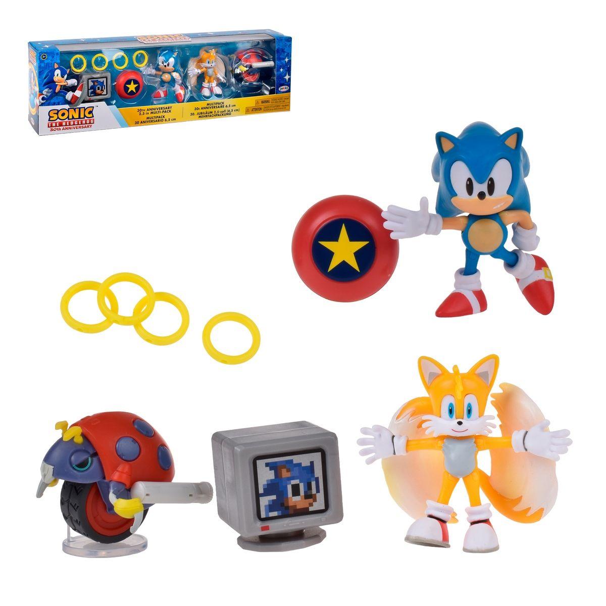 Pack 3 Figuras Sonic De 6 Cms Con Accesorios-0