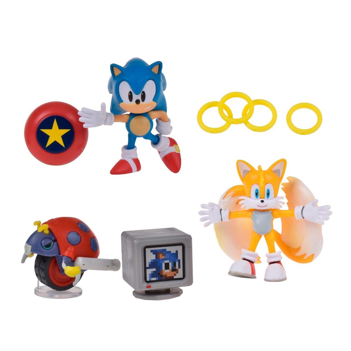 Pack 3 Figuras Sonic De 6 Cms Con Accesorios-1