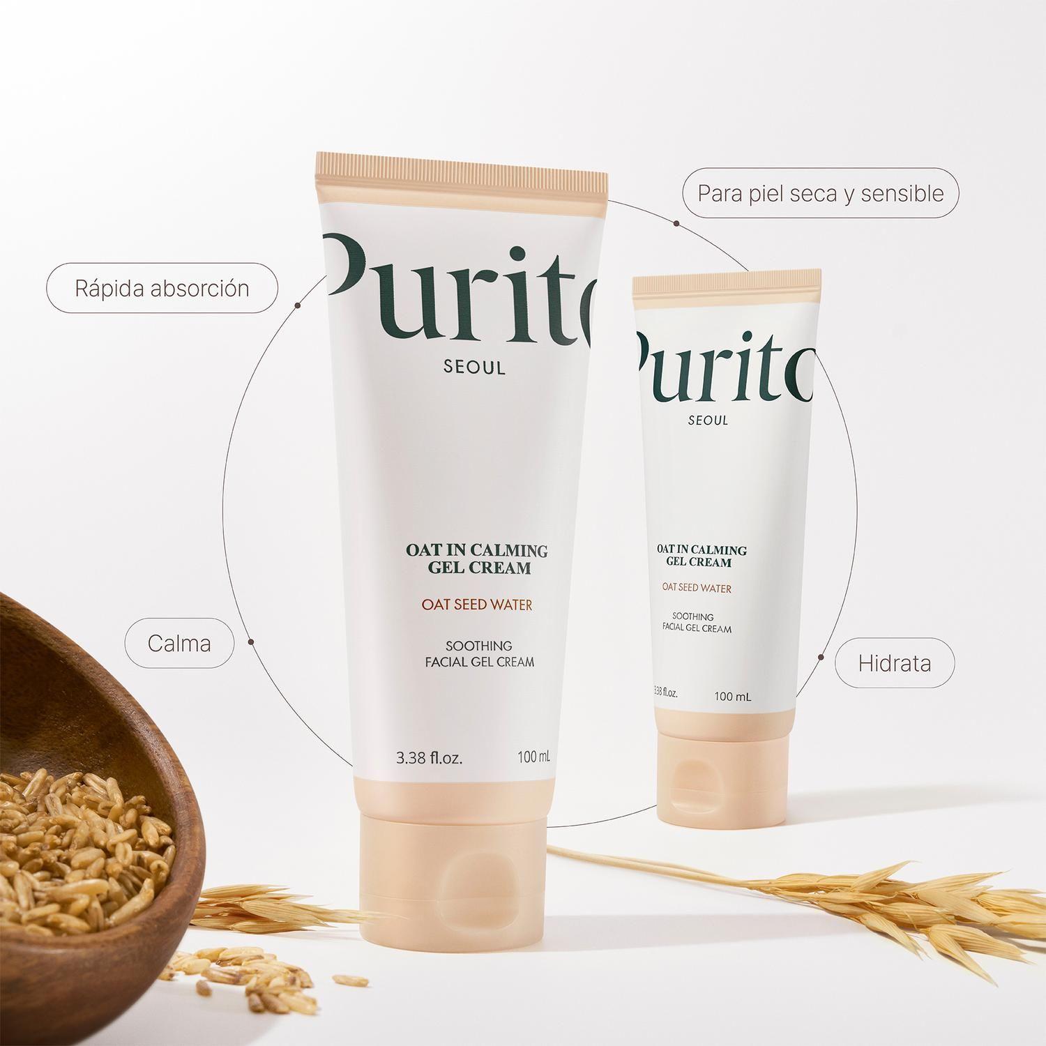 Crema Gel Facial Avena 100ml Purito Oat-In Calmante-2