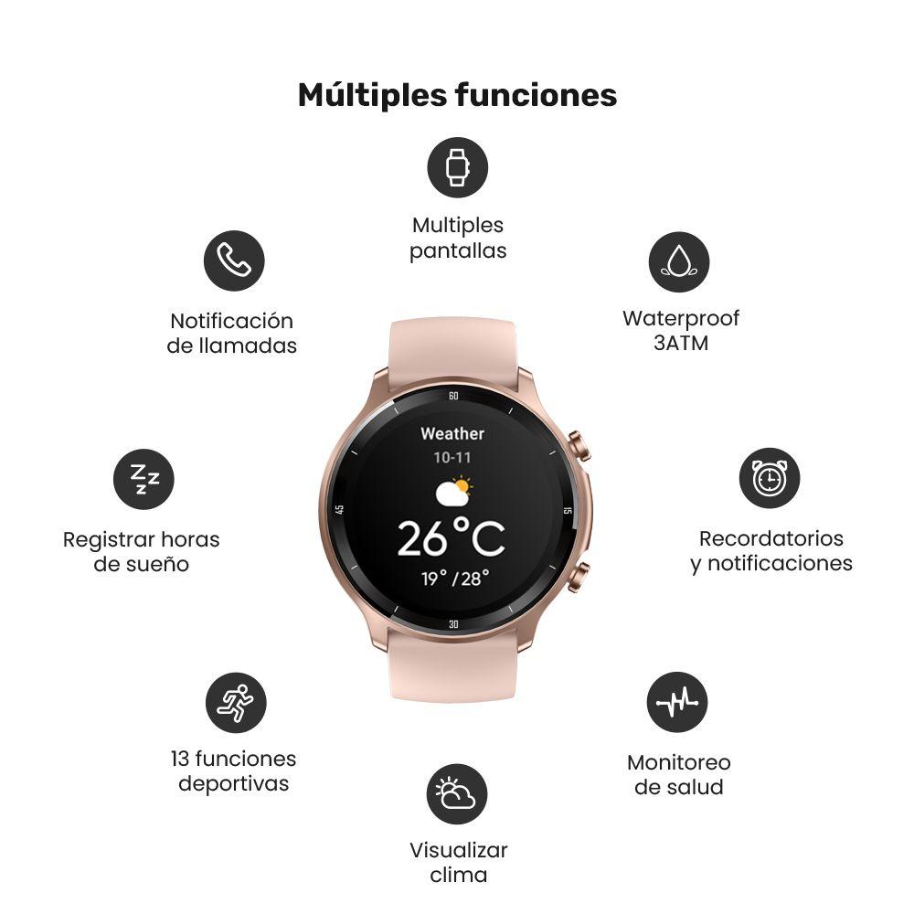 Pack Smartwatch Lhotse Runner 219 Pink + Audifono RM12-3