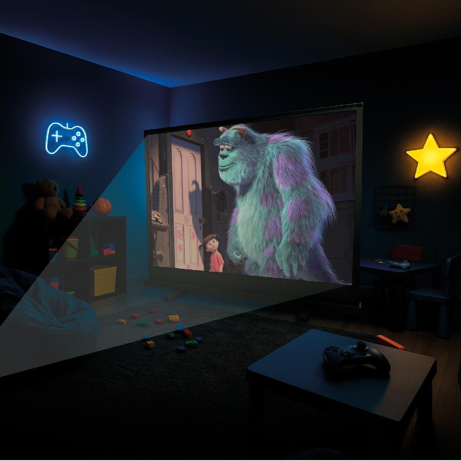 Telón Proyector 100'' Sistema de Elevación 200 x 150cm LEVO-6