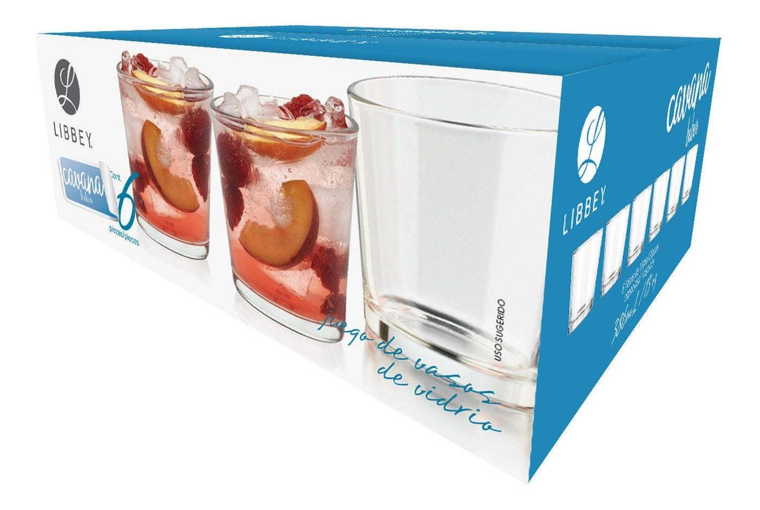 Set 6 Vasos Cavanas Cortos 386ml Libbey-1