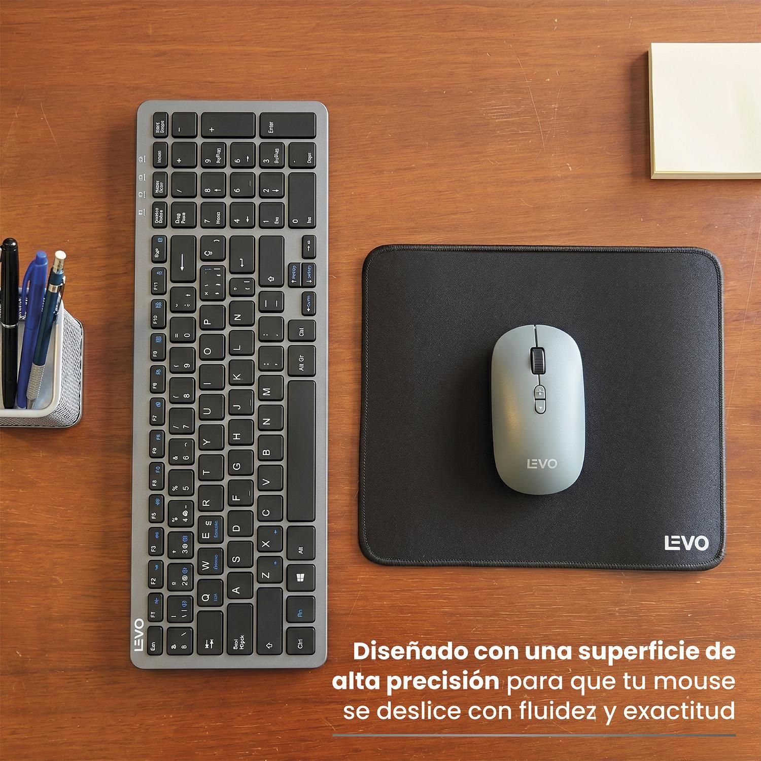 Mousepad Officepad S 23x20 cm Antideslizante Negro LEVO-4